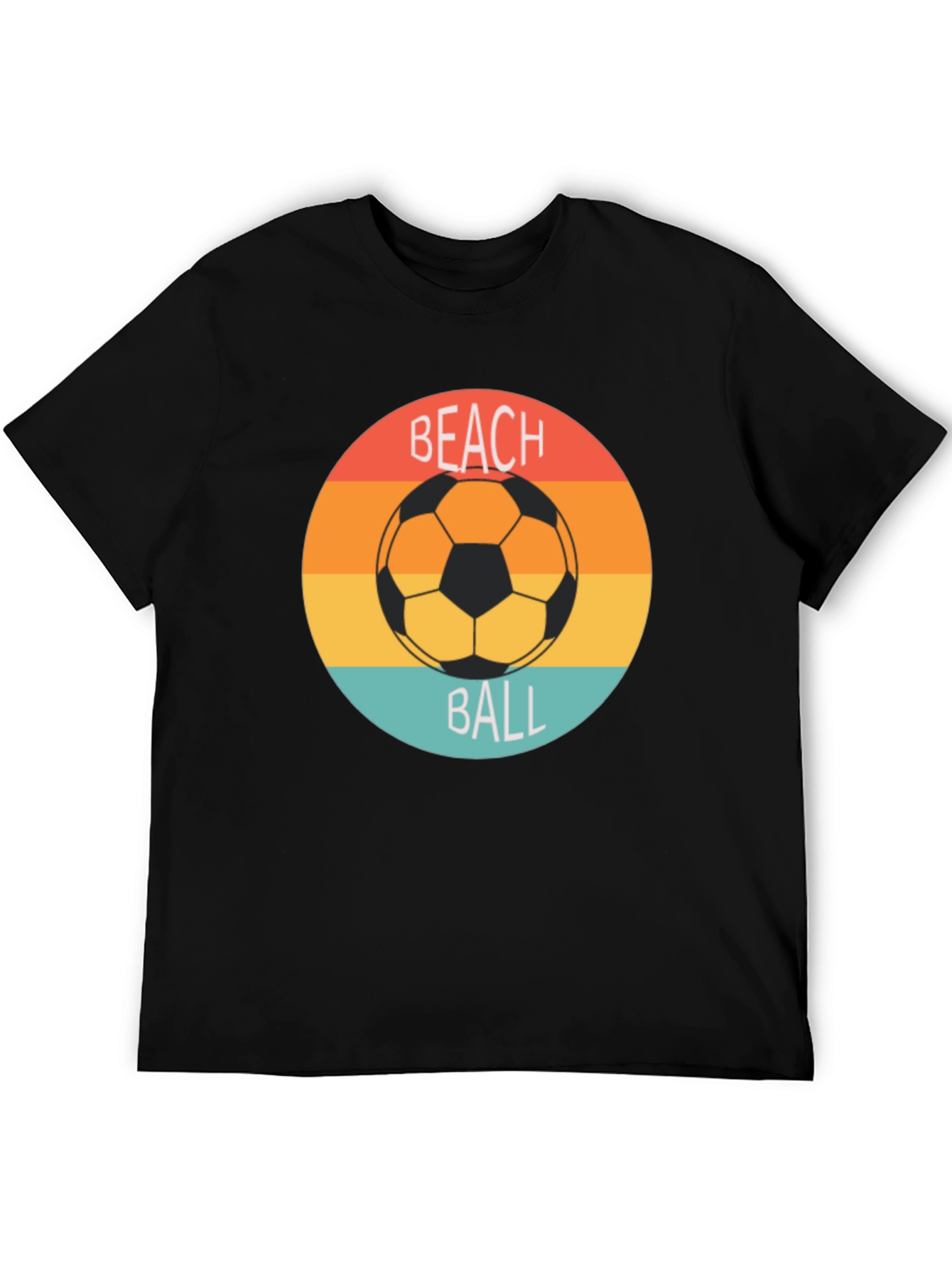 Retro Beach Ball Soccer Tee