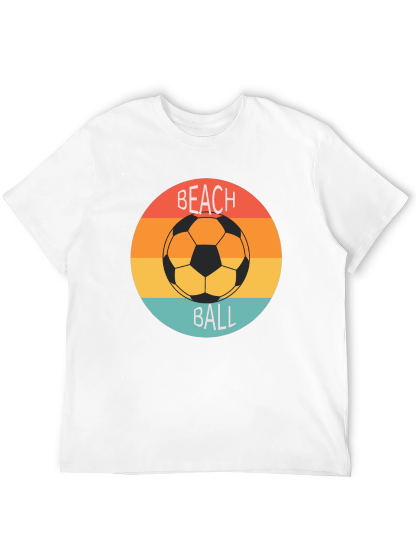 Retro Beach Ball Soccer Tee
