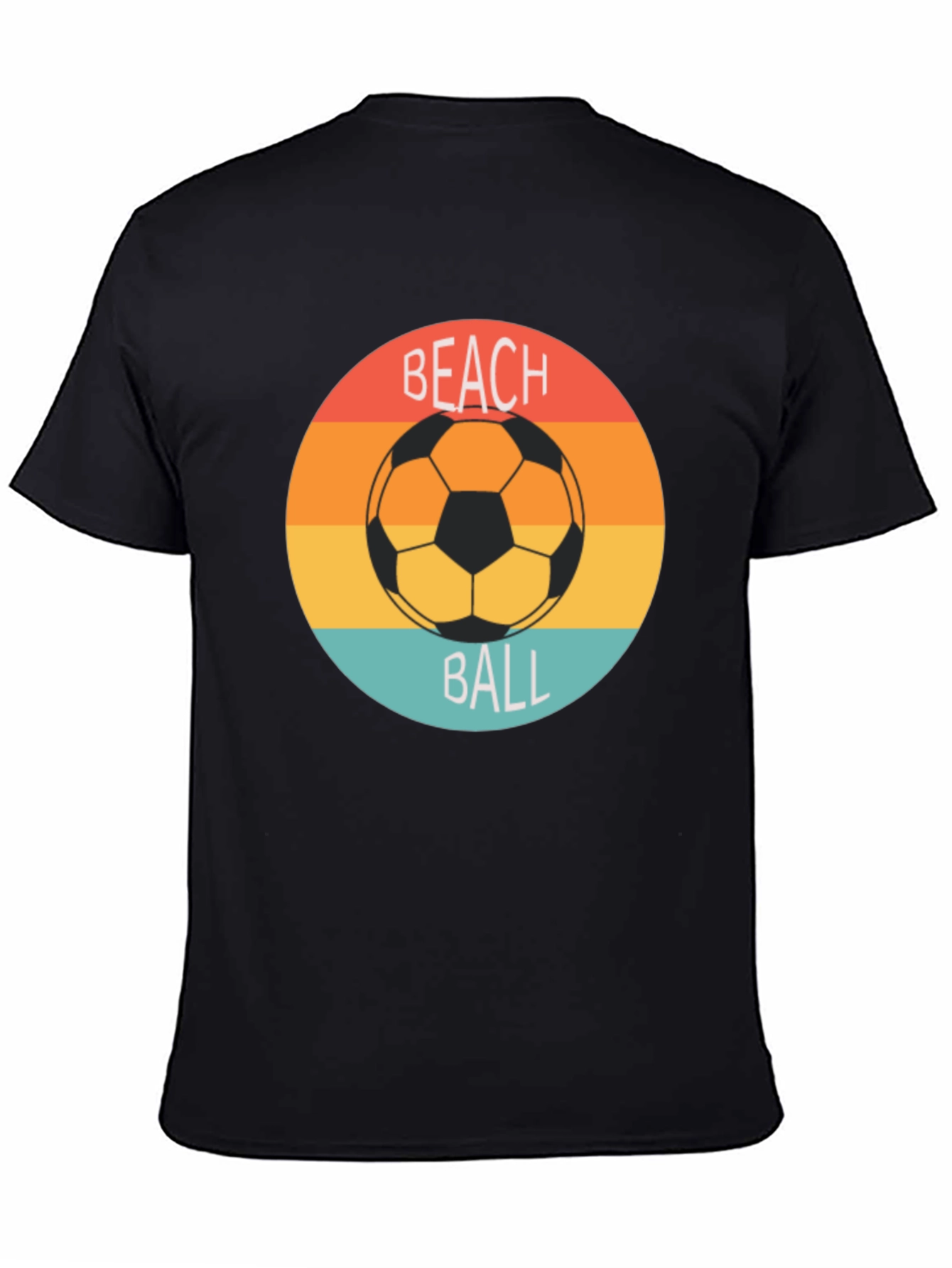 Retro Beach Ball Soccer Tee