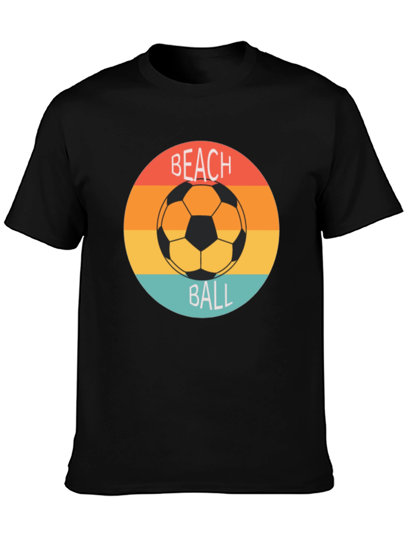 Retro Beach Ball Soccer Tee