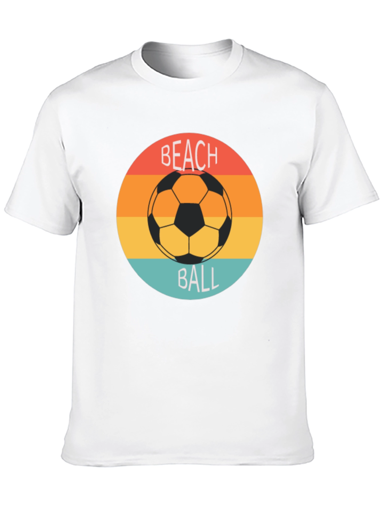 Retro Beach Ball Soccer Tee