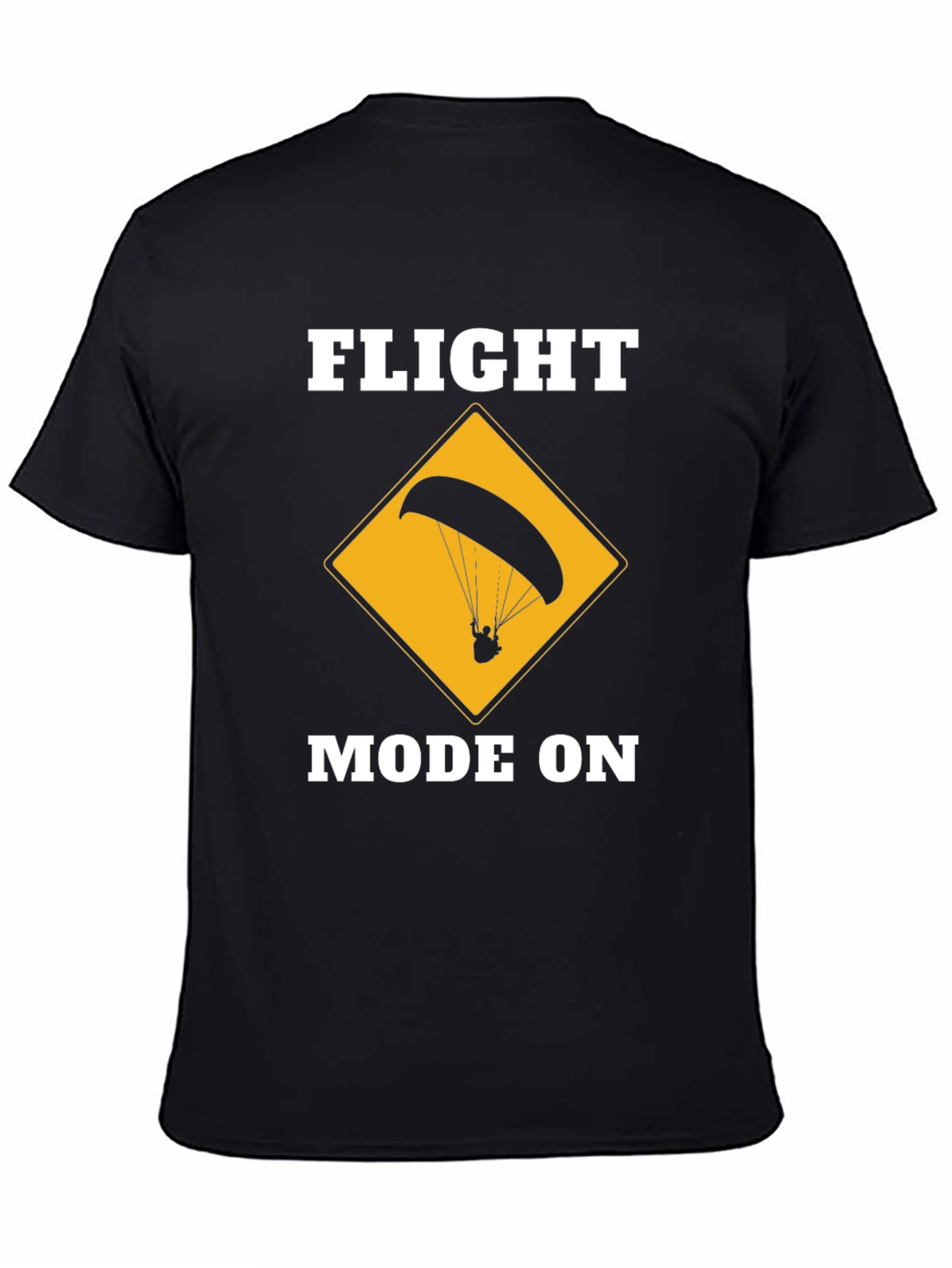 Flight Mode On Graphic Tee - Paragliding Design