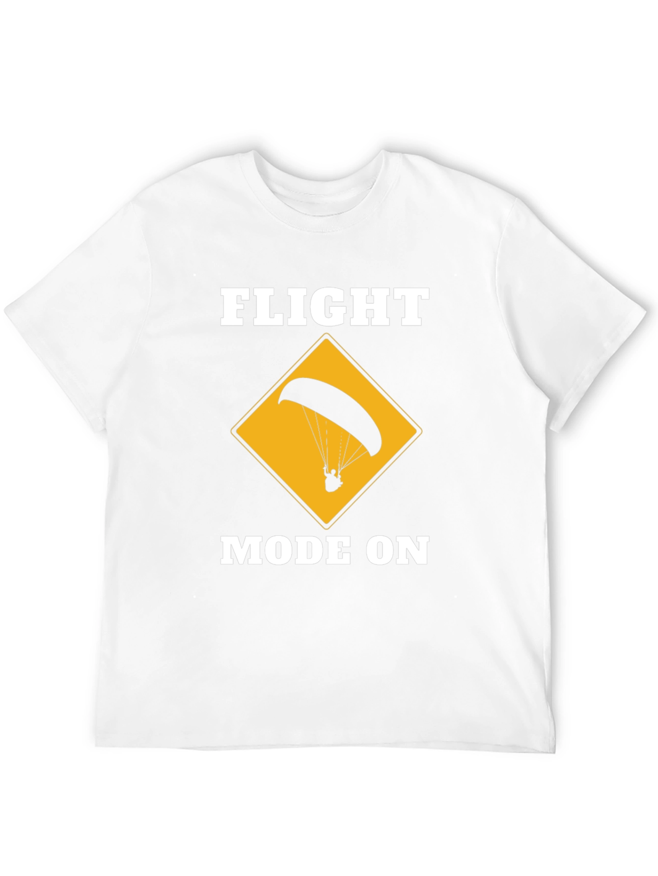 Flight Mode On Graphic Tee - Paragliding Design