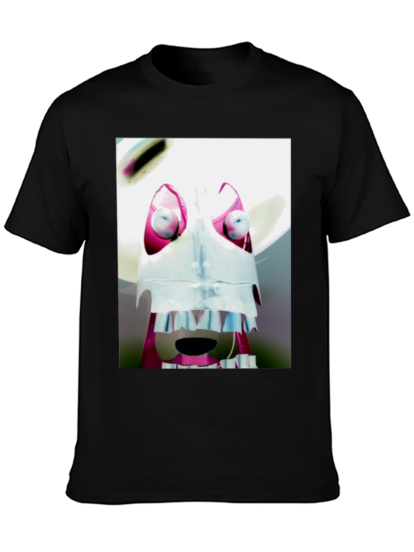 Abstract Character Graphic Black T-Shirt