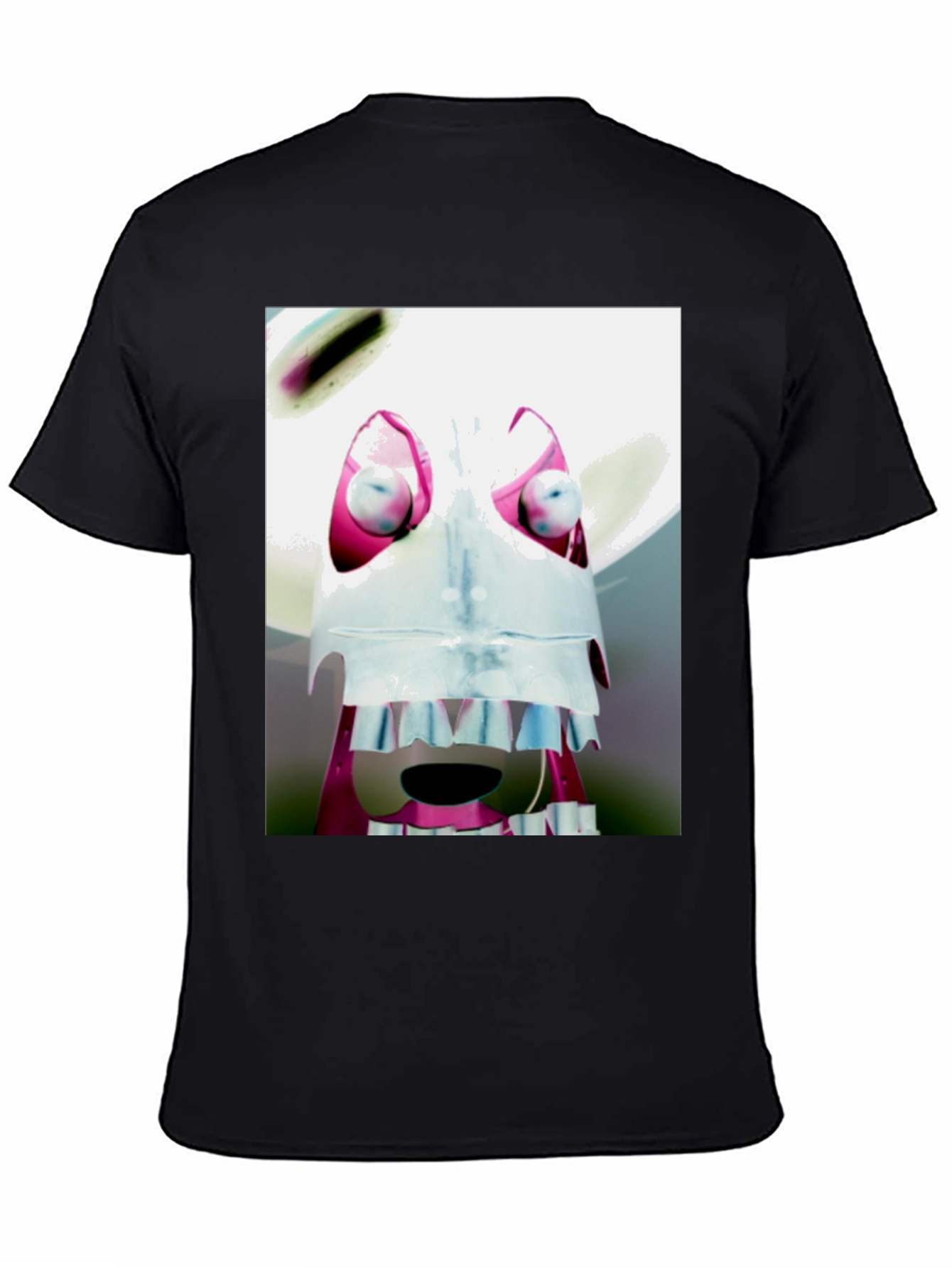 Abstract Character Graphic Black T-Shirt