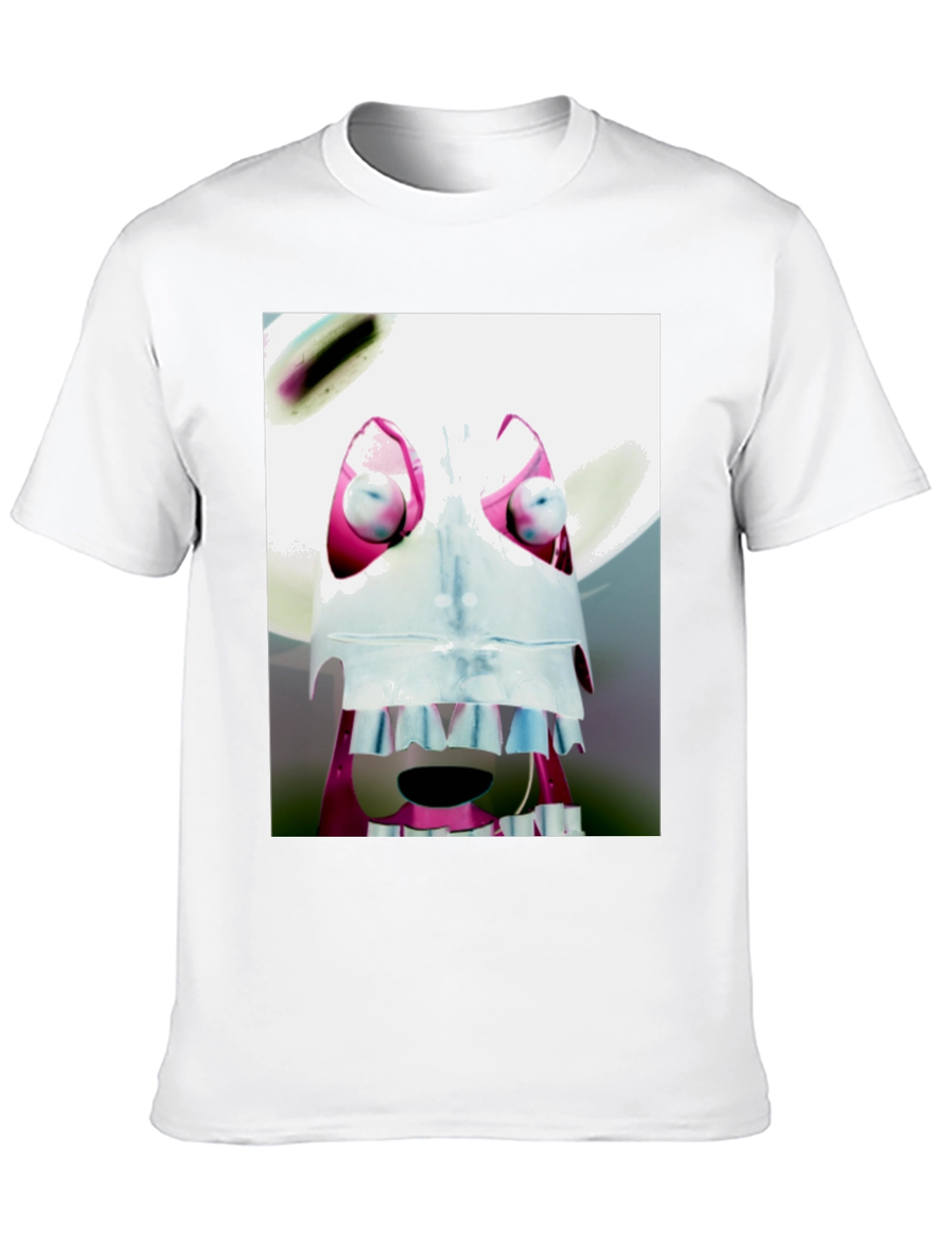 Abstract Character Graphic Black T-Shirt