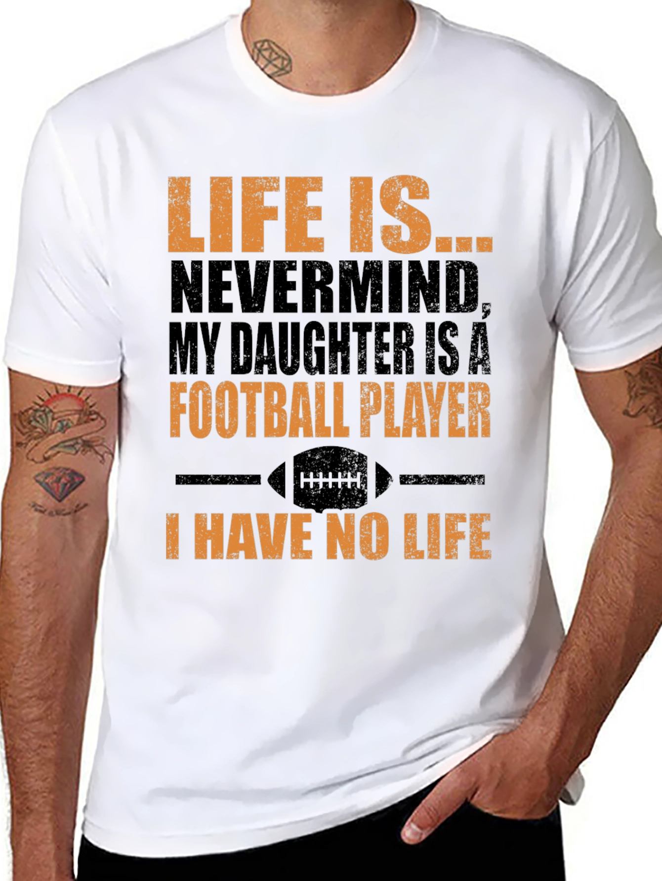 Football Daughter T-Shirt - I Have No Life Tee
