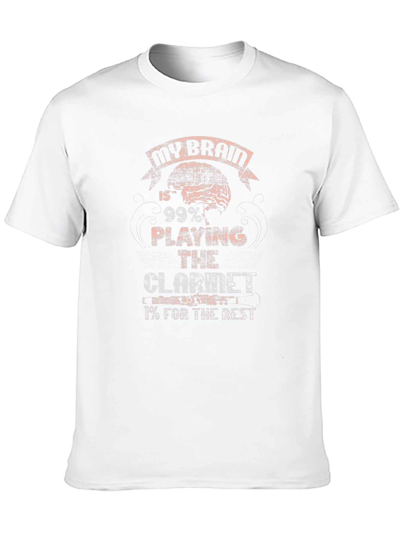 My Brain Plays Clarinet Graphic Tee