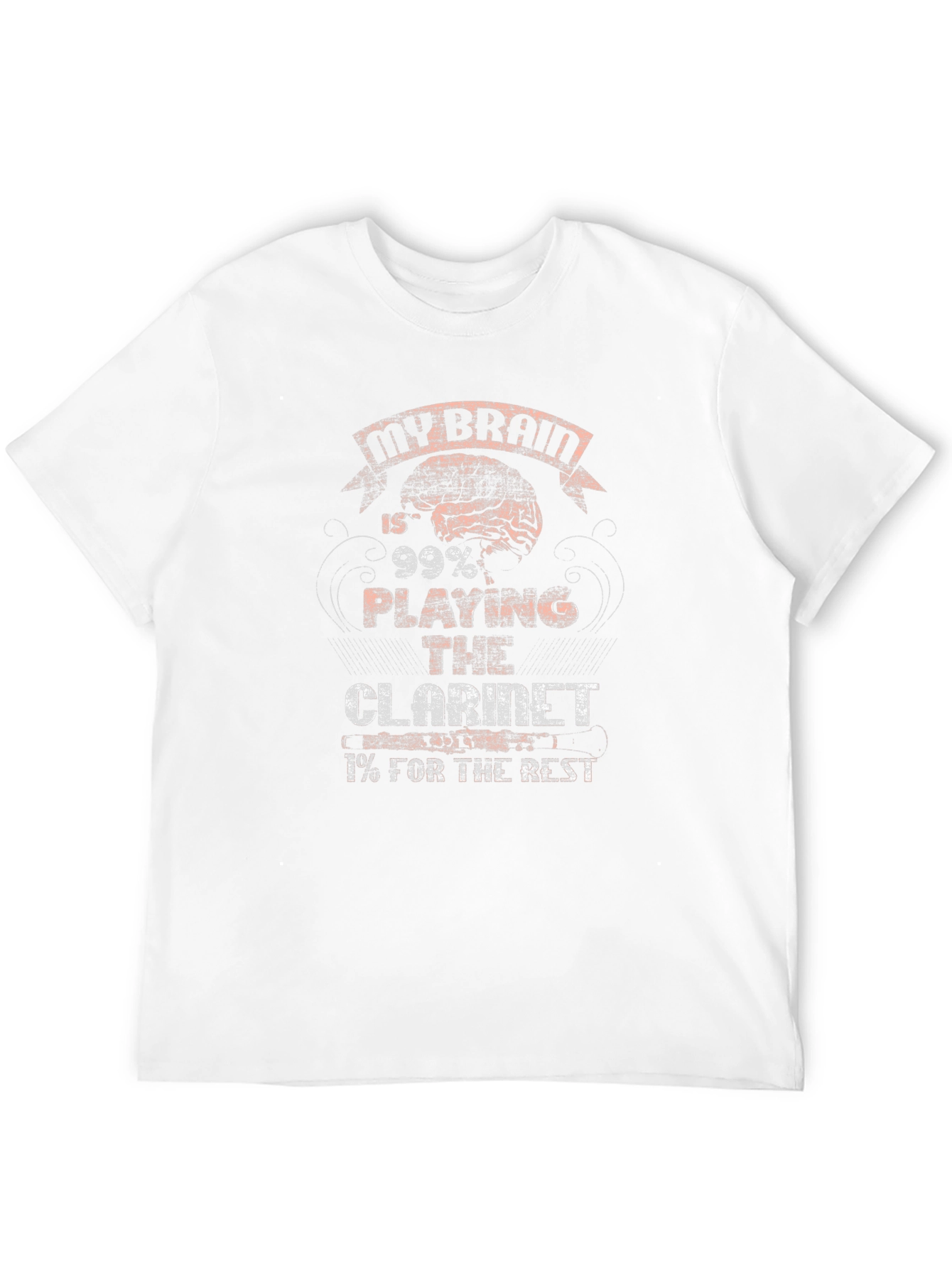 My Brain Plays Clarinet Graphic Tee