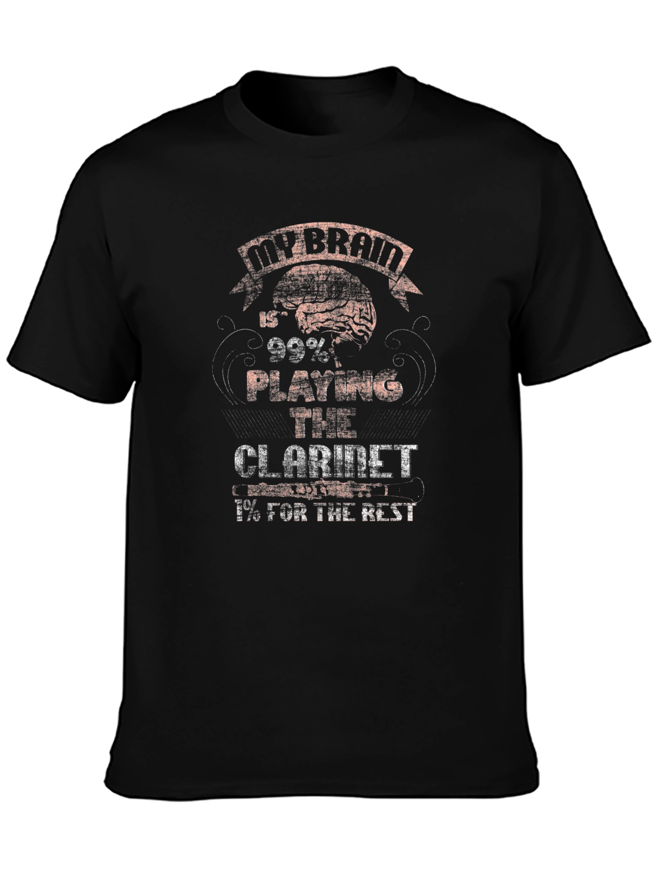 My Brain Plays Clarinet Graphic Tee