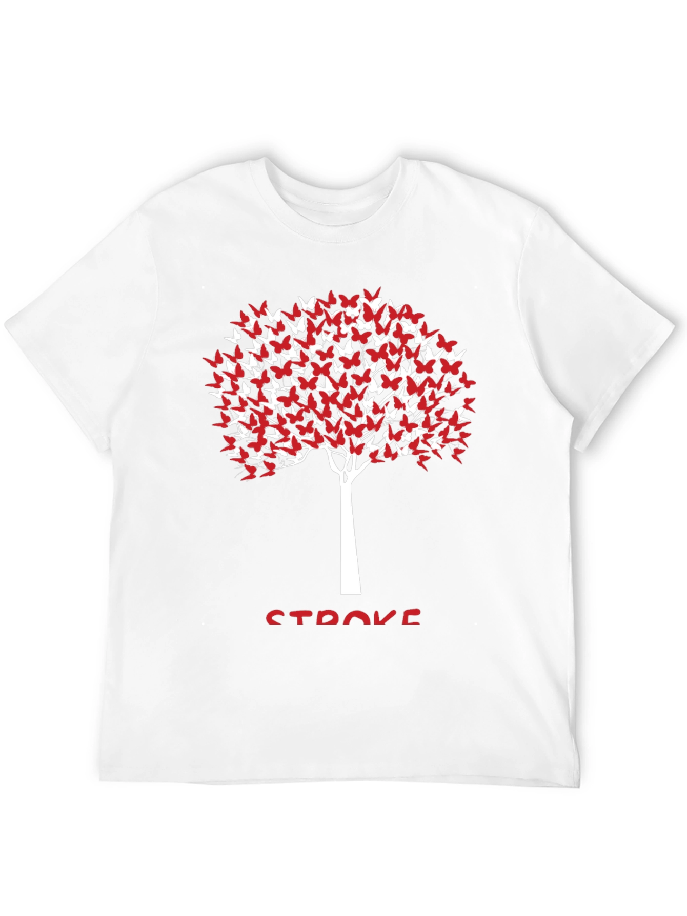 Butterfly Tree Stroke Awareness Black Tee