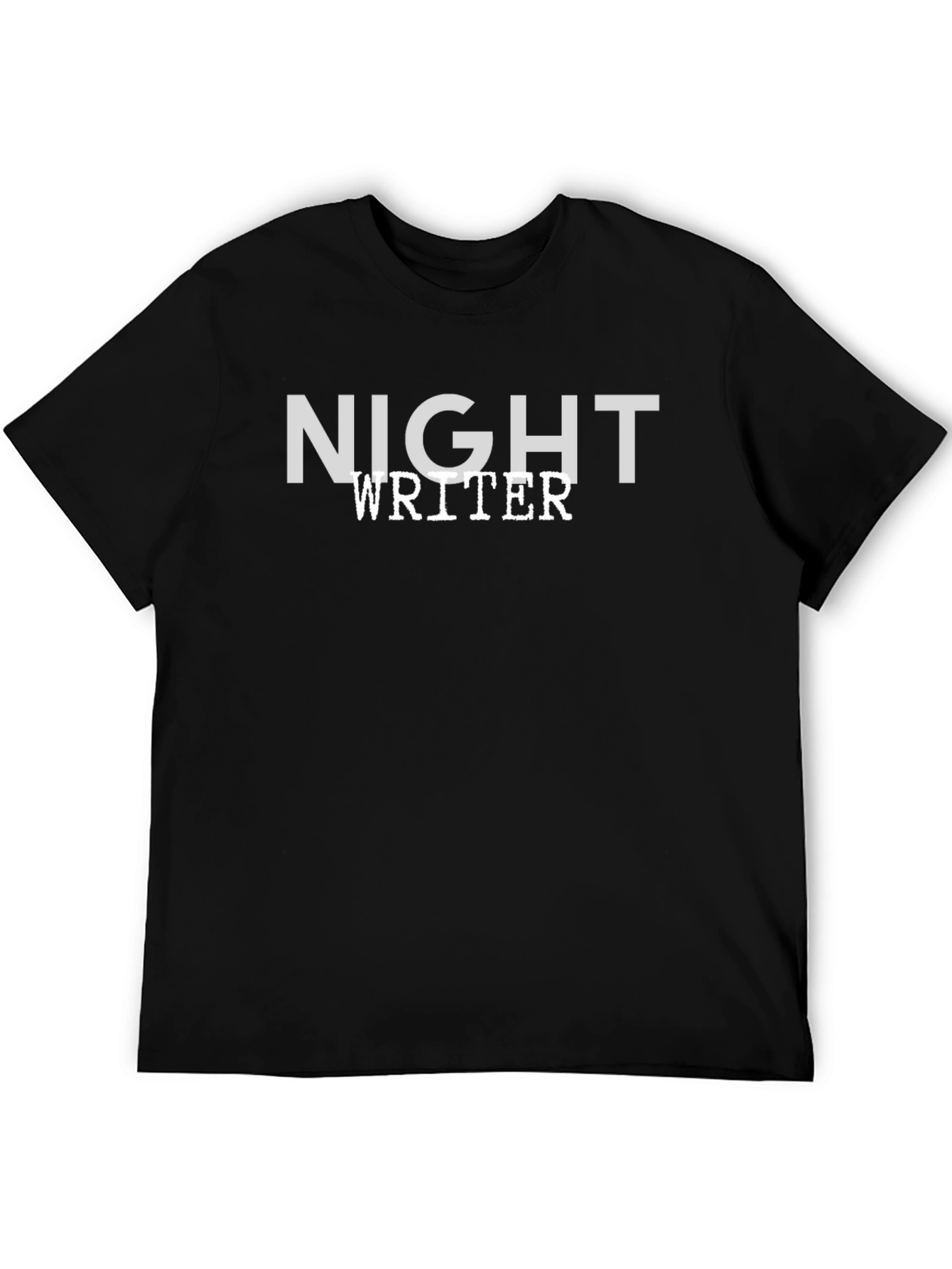 Night Writer Tee - Premium Black Cotton