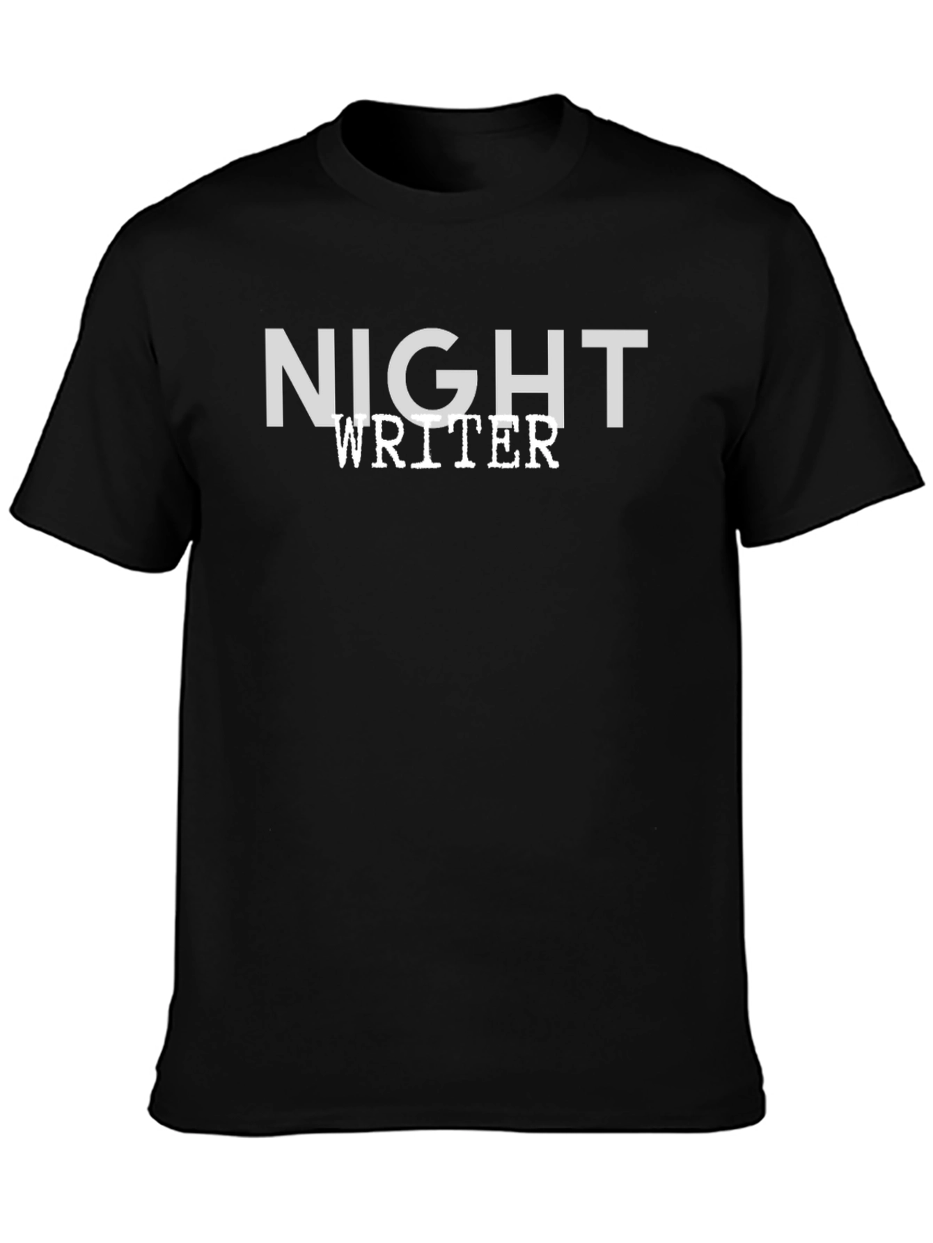 Night Writer Tee - Premium Black Cotton