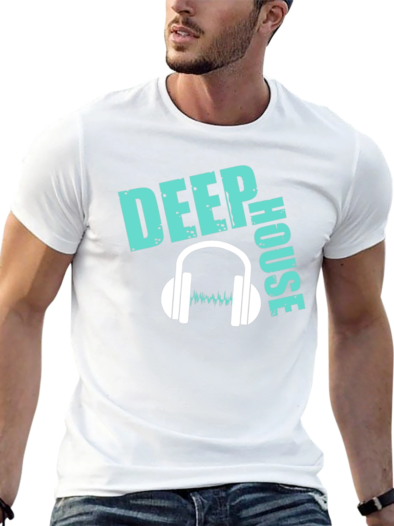 Deep House Music Graphic T-Shirt - DJ Lover Tee