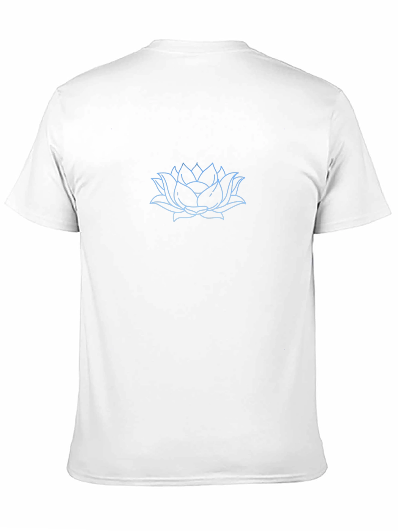 Lotus Flower Graphic Black T-Shirt