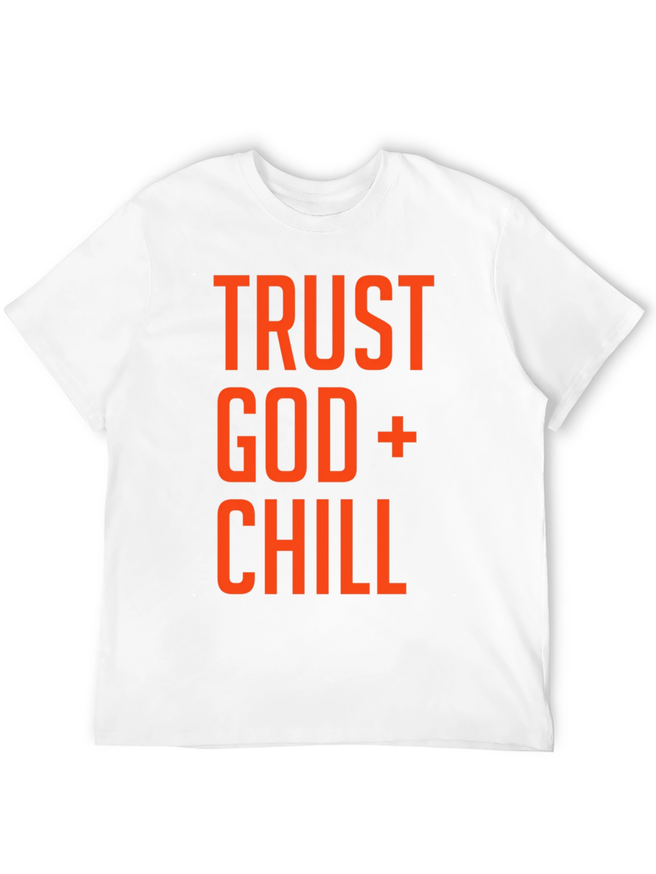 Trust God and Chill Graphic T-Shirt - Black
