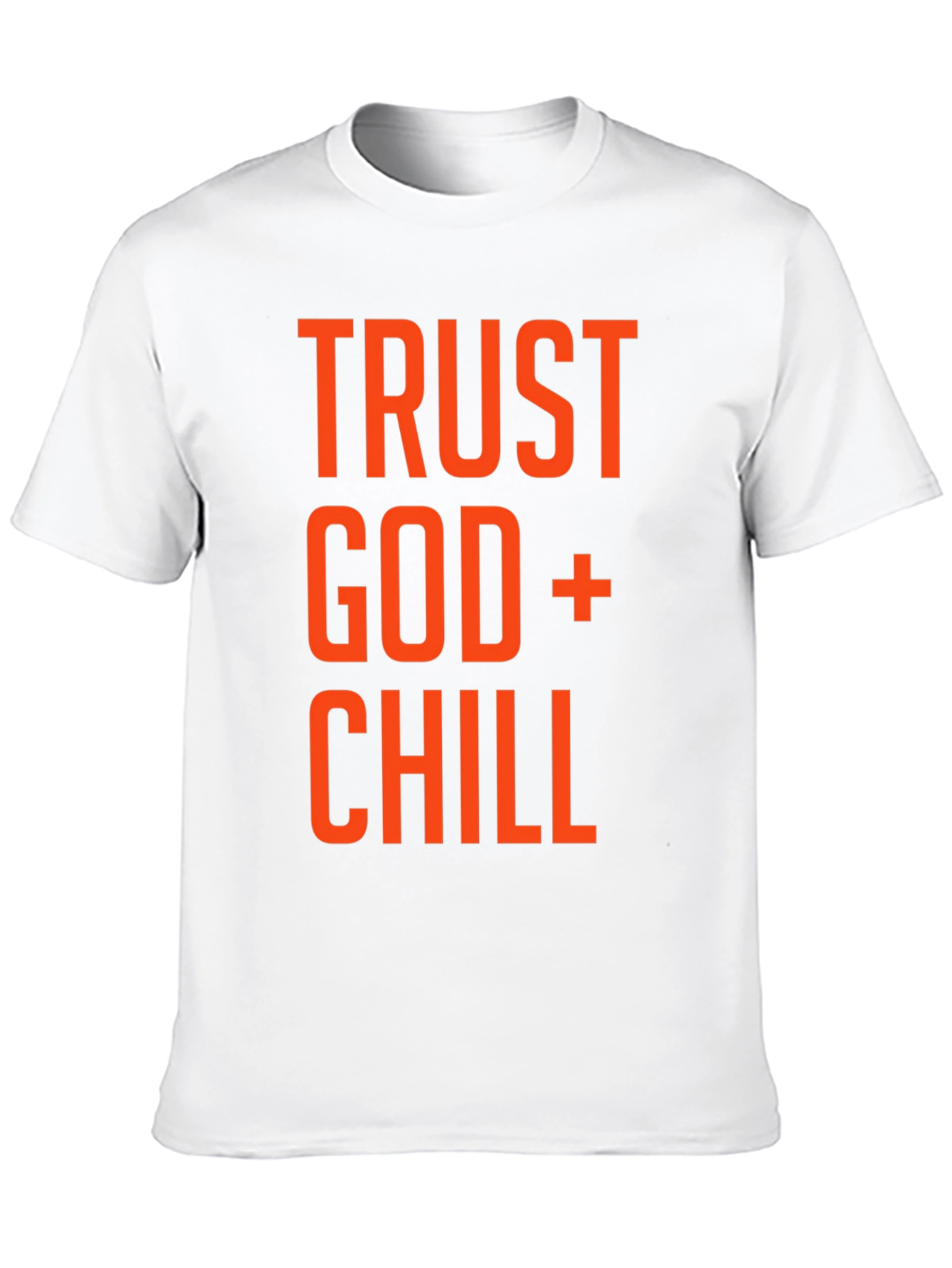 Trust God and Chill Graphic T-Shirt - Black