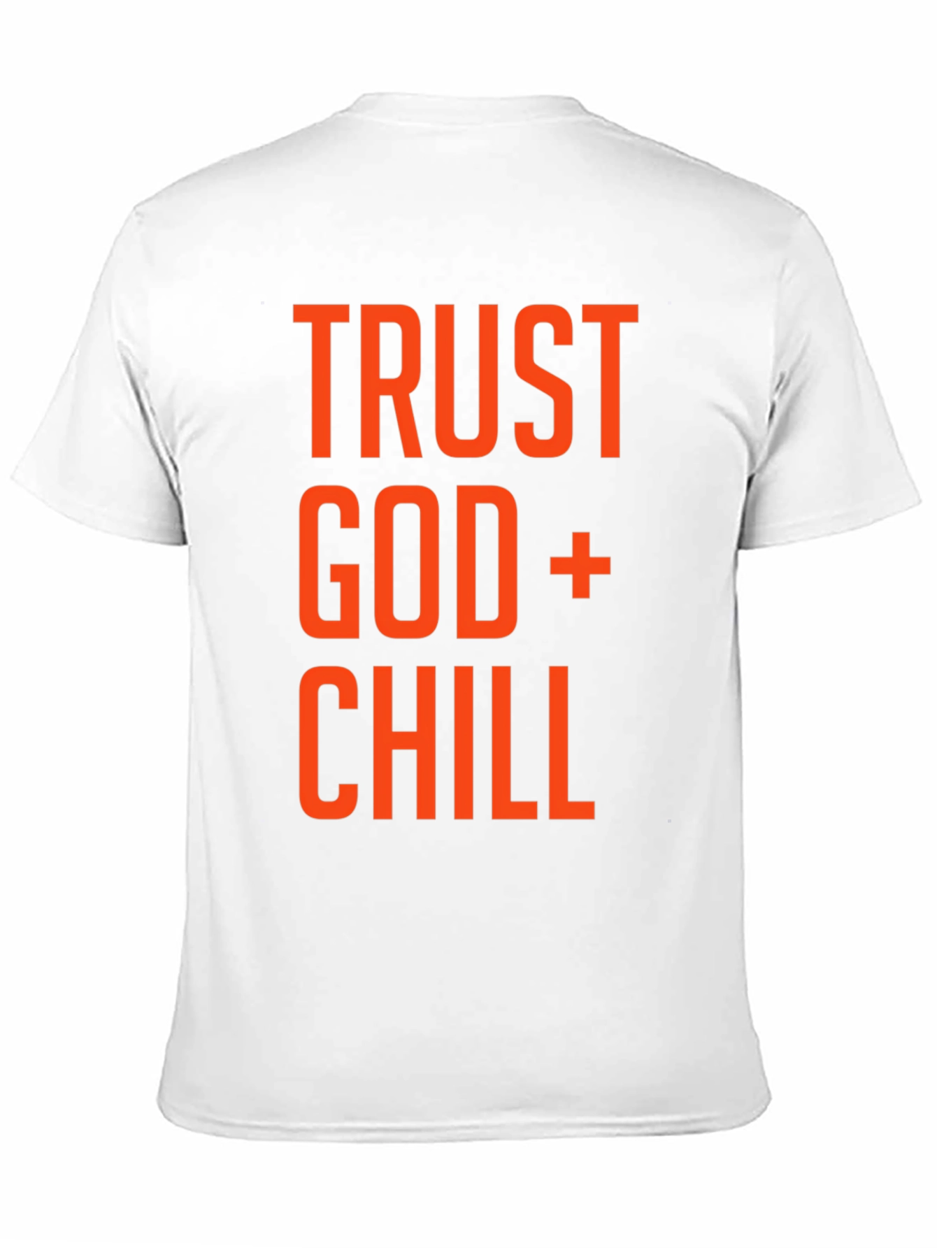 Trust God and Chill Graphic T-Shirt - Black