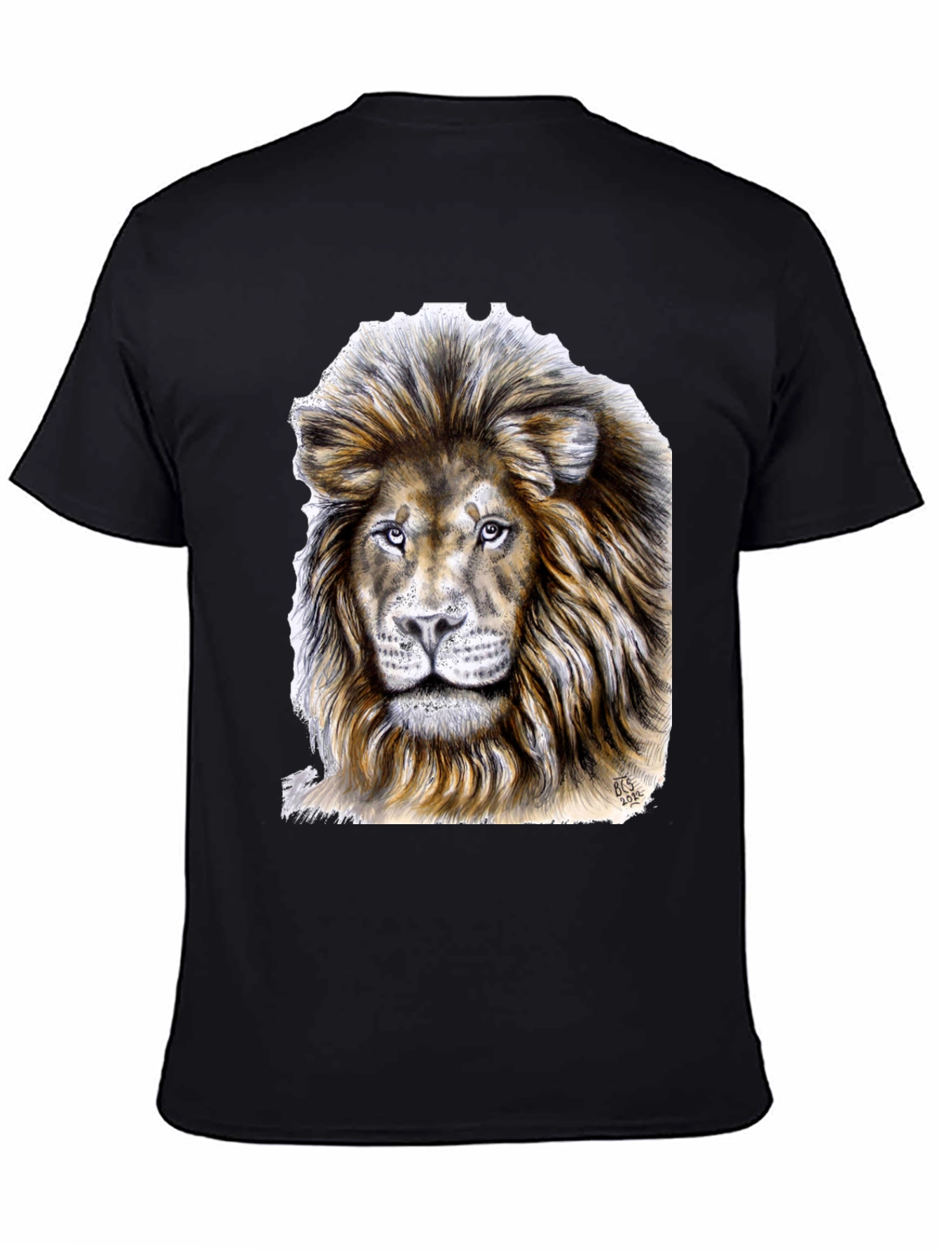 Lion Graphic Tee - Black