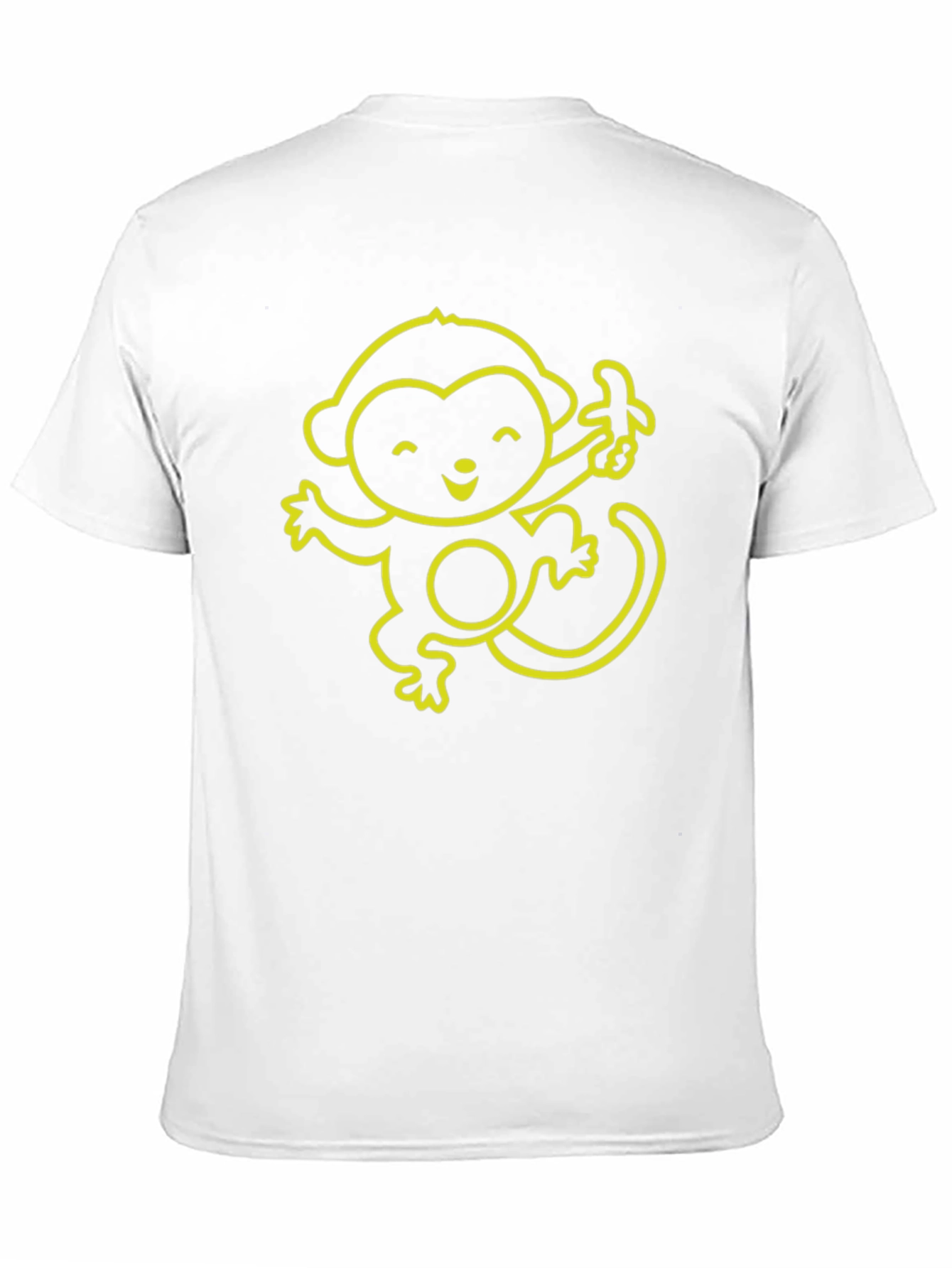 Cute Monkey Banana Graphic T-Shirt