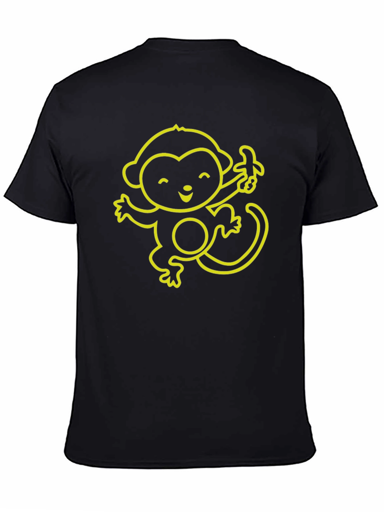 Cute Monkey Banana Graphic T-Shirt