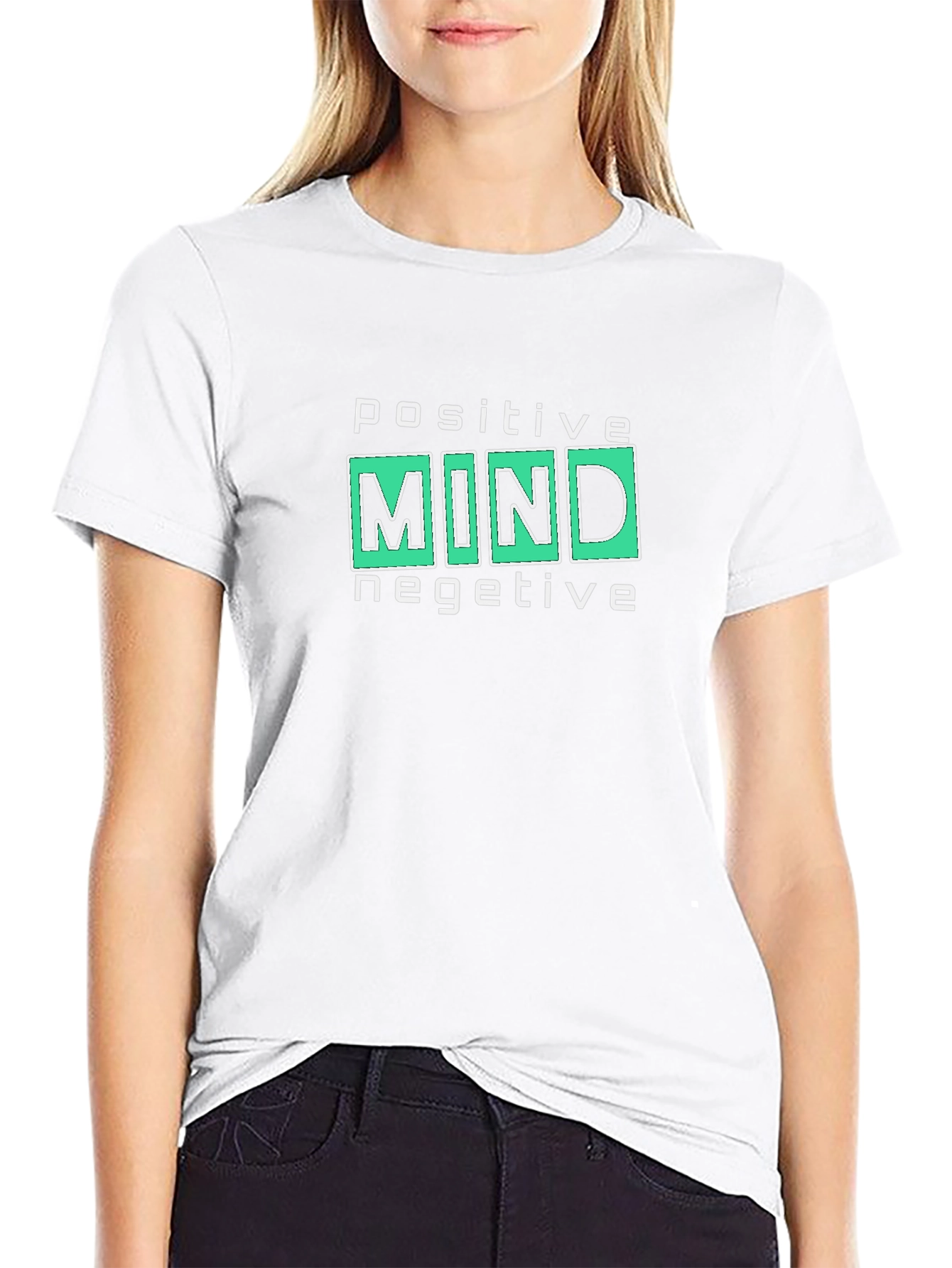 Positive Mind Negative Tee - Cool Graphic Print