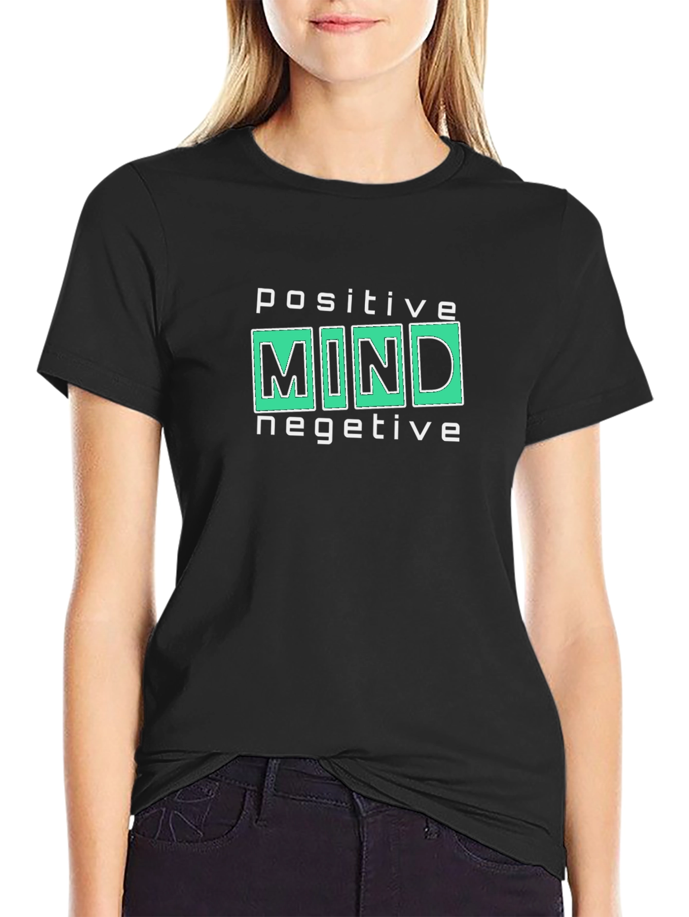 Positive Mind Negative Tee - Cool Graphic Print
