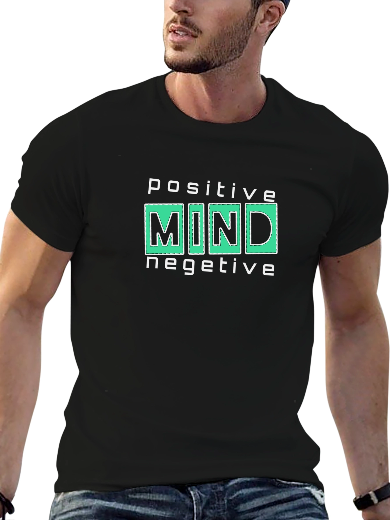 Positive Mind Negative Tee - Cool Graphic Print