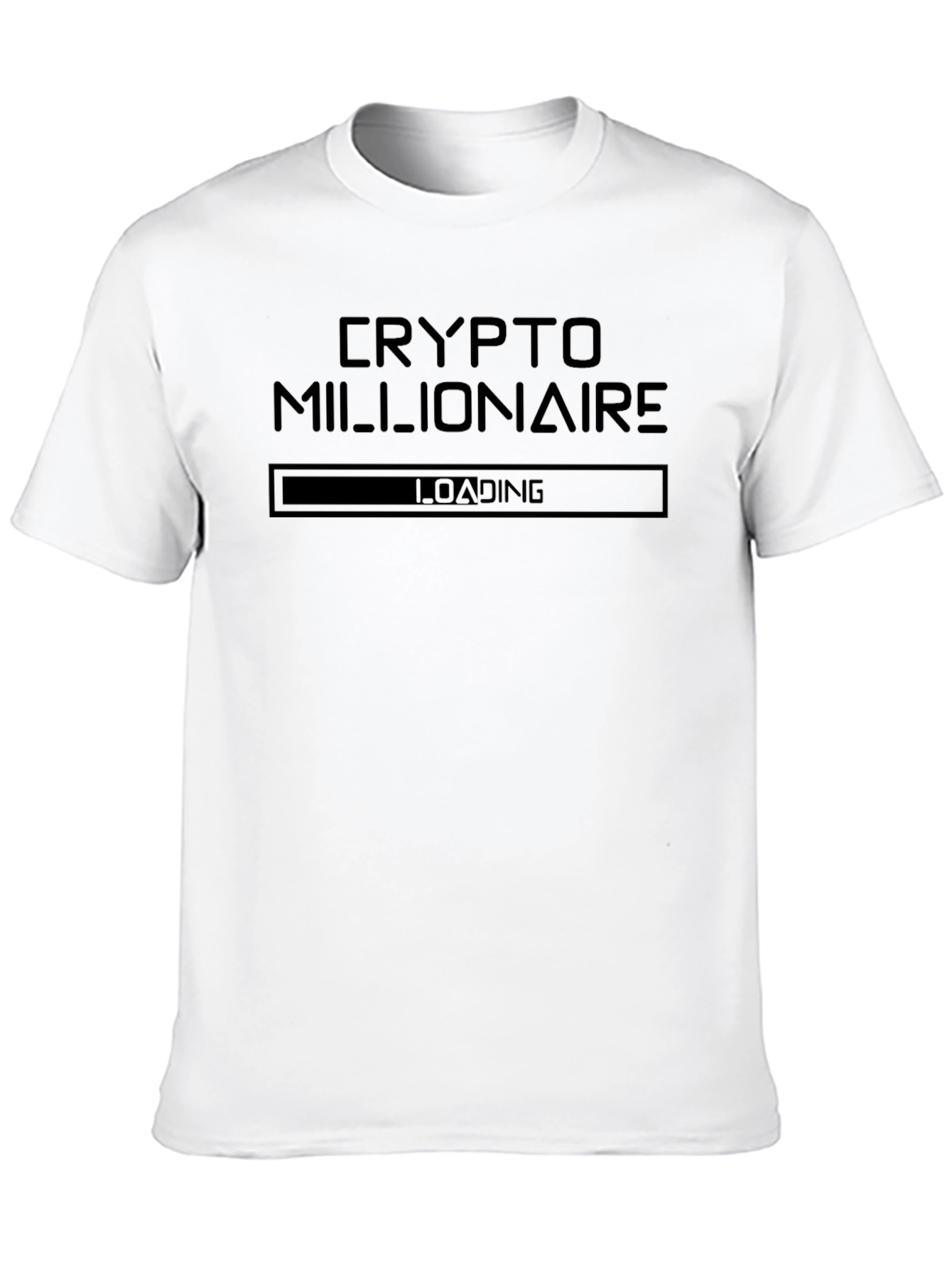 Crypto Millionaire Loading Black T-Shirt