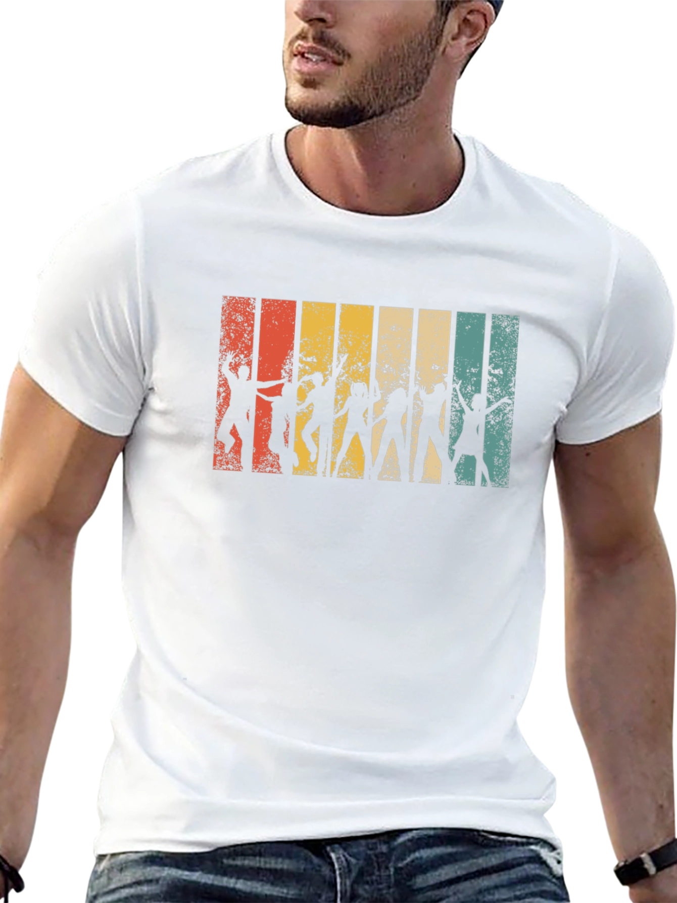 Retro Dance Silhouette Black T-Shirt