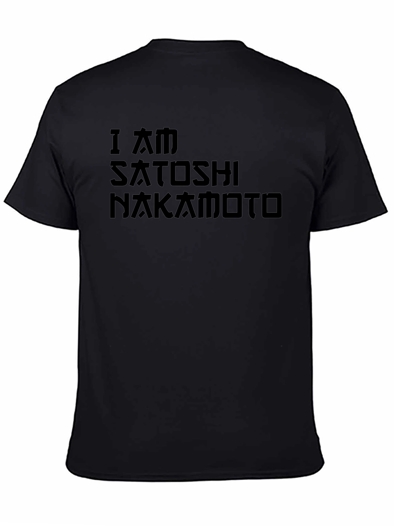 I Am Satoshi Nakamoto Black Graphic Tee
