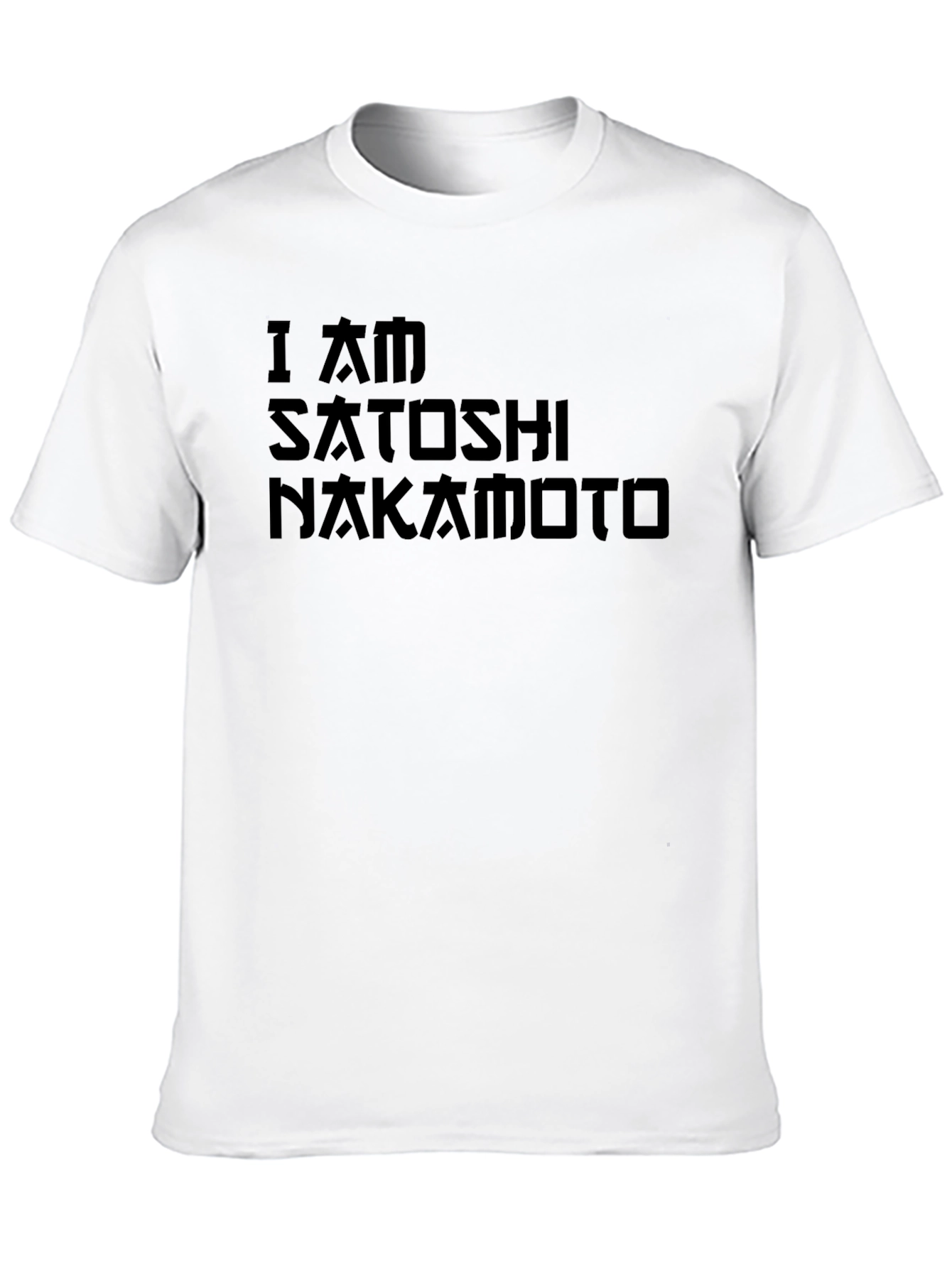 I Am Satoshi Nakamoto Black Graphic Tee