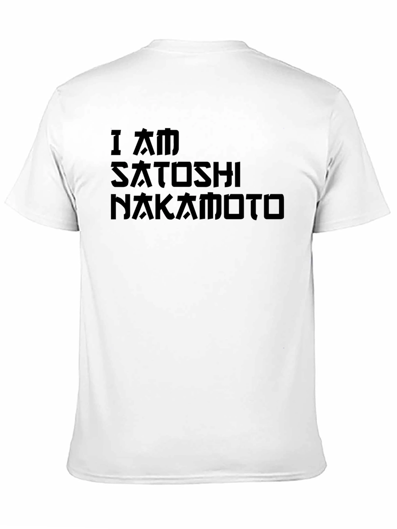 I Am Satoshi Nakamoto Black Graphic Tee