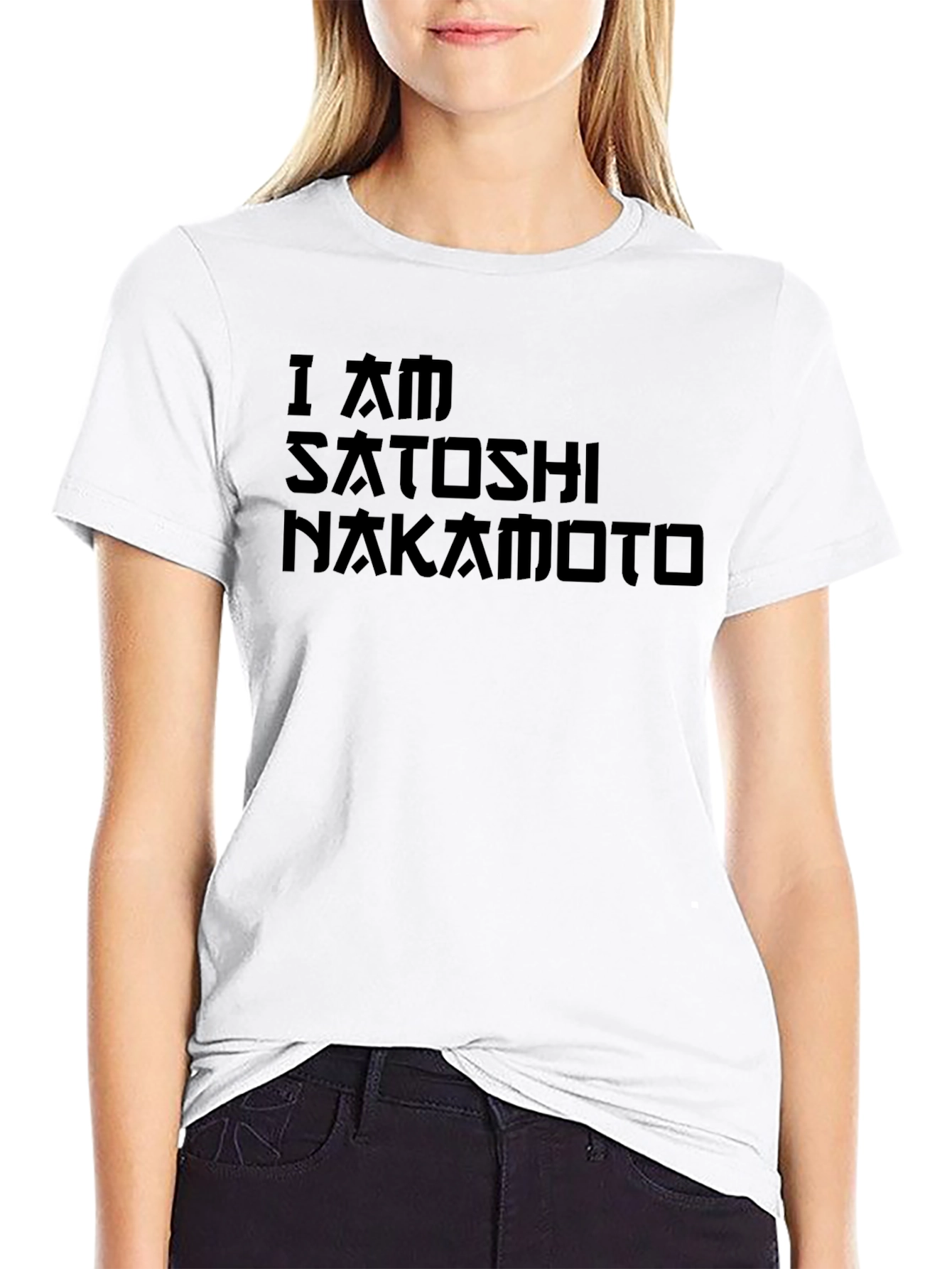 I Am Satoshi Nakamoto Black Graphic Tee
