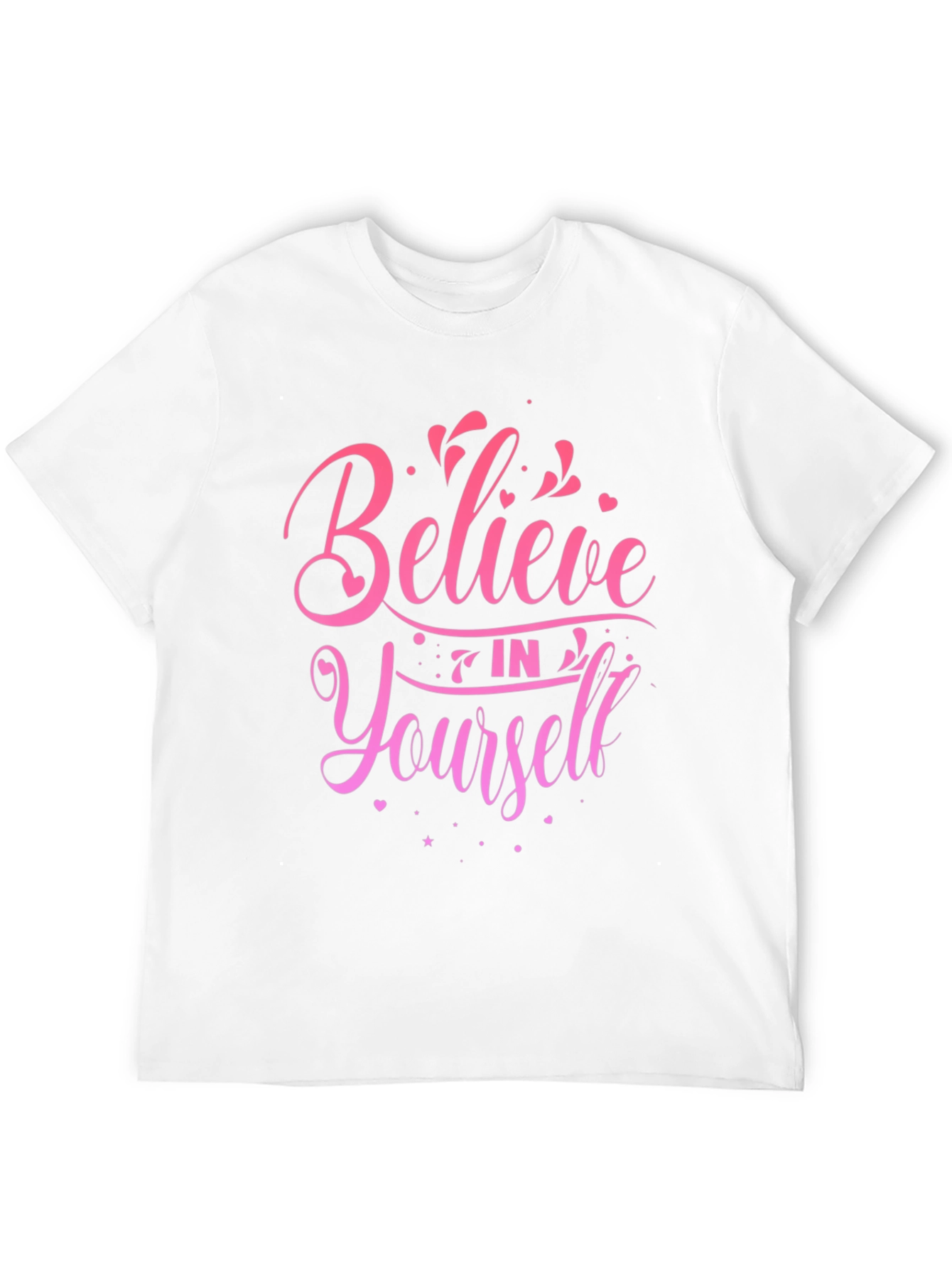 Believe In Yourself Black Graphic Tee