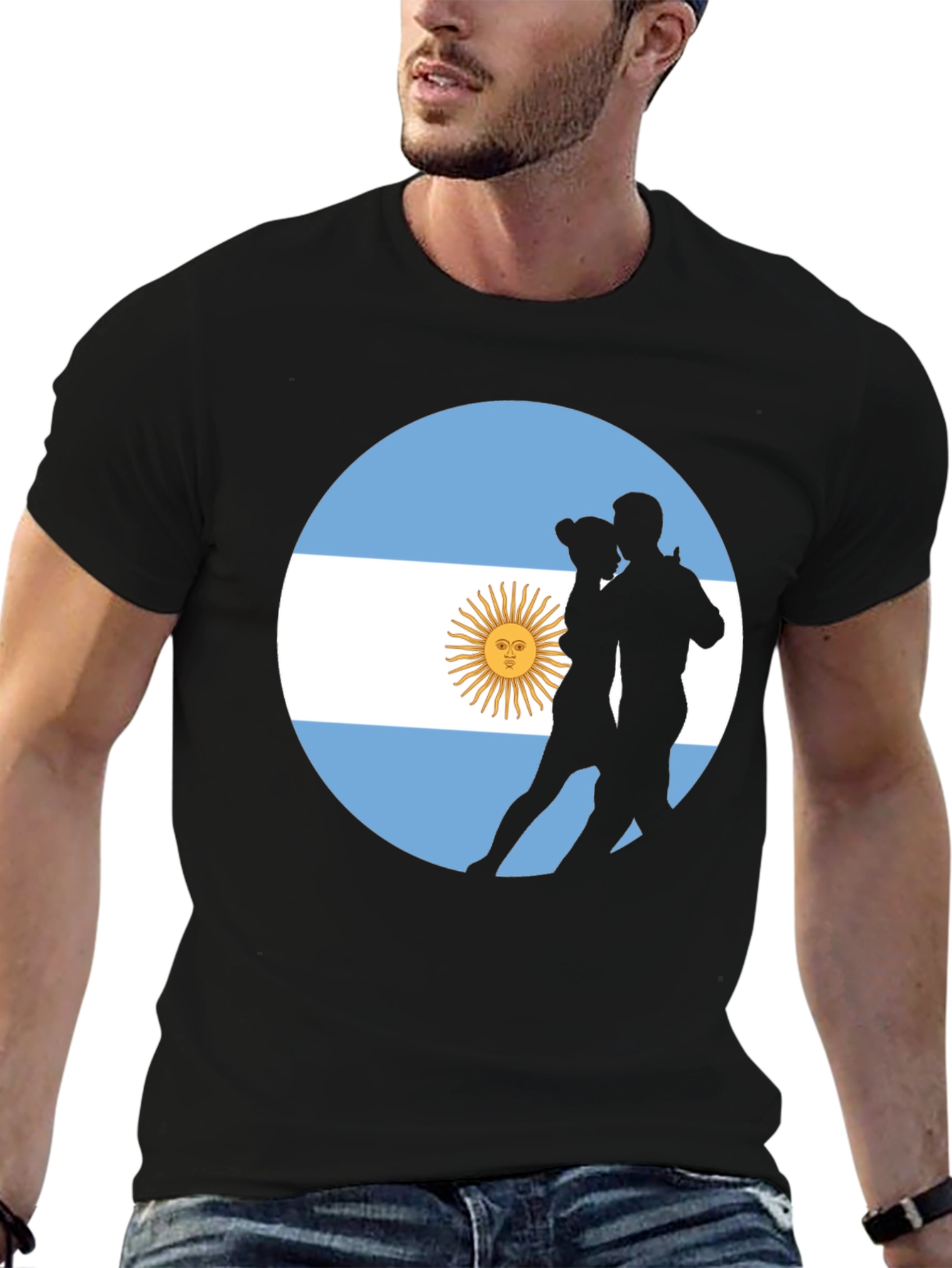 Argentina Tango T-Shirt - Stylish Black Tee