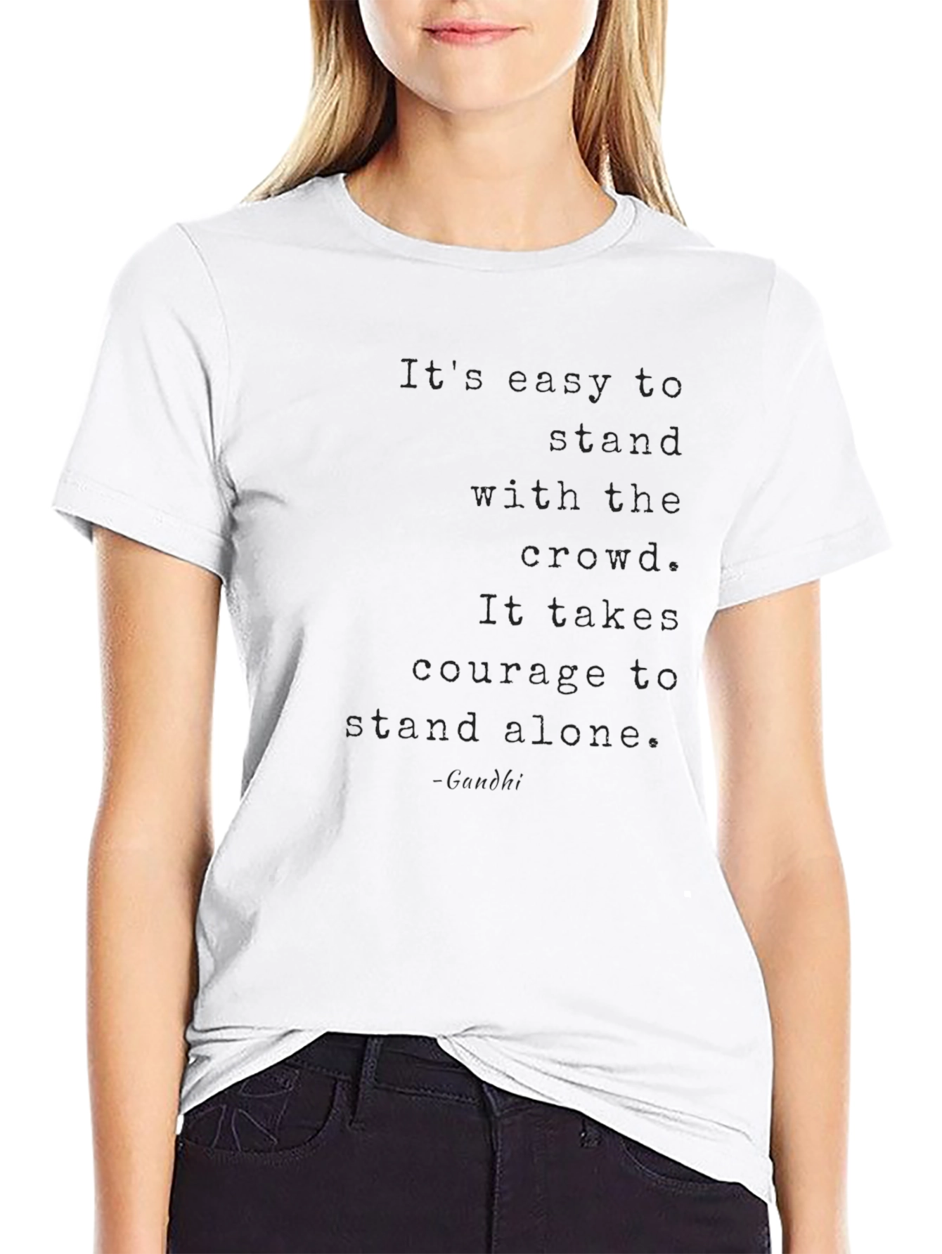 Courage Stand Alone Graphic Tee - Black