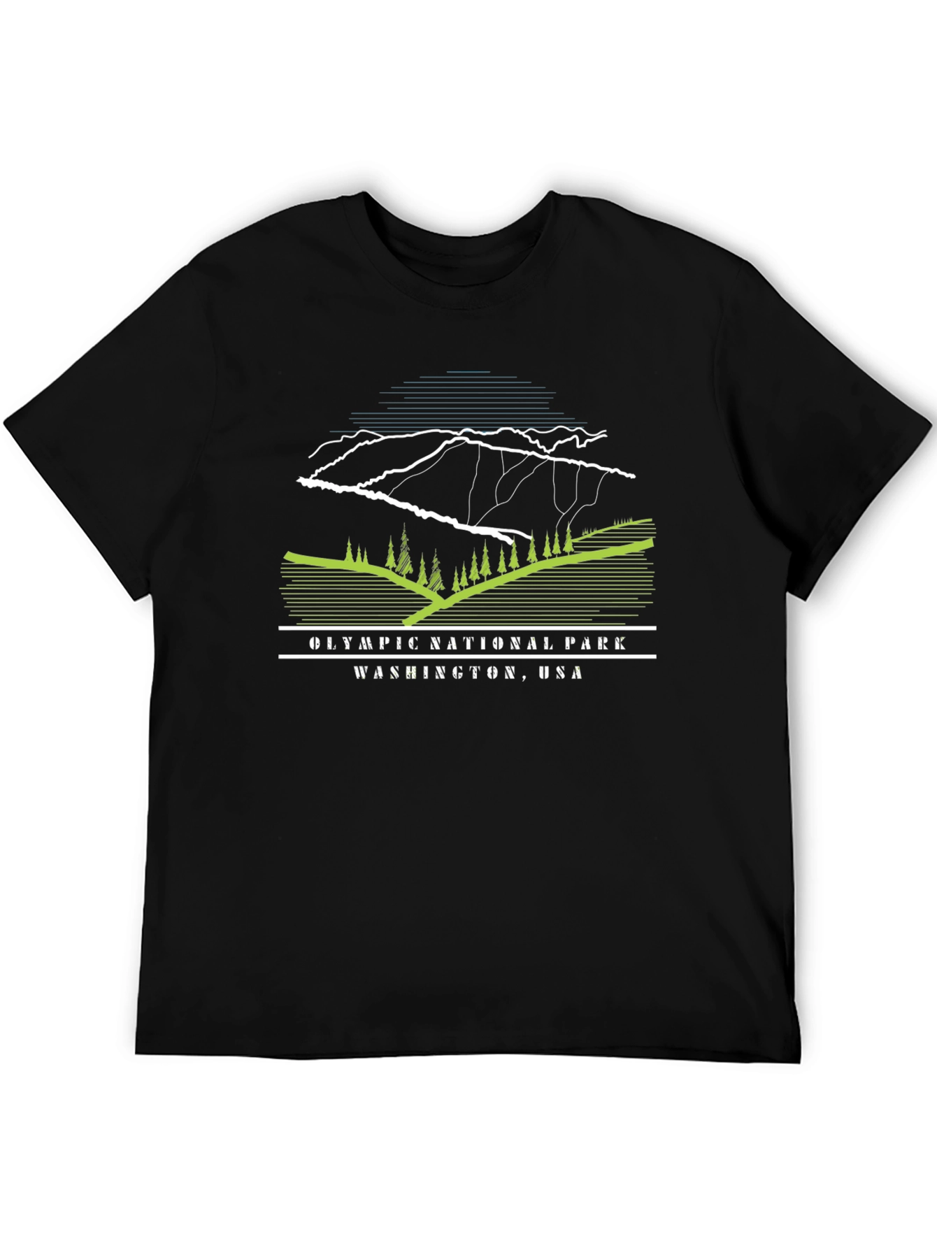 Olympic National Park Graphic Tee - Black