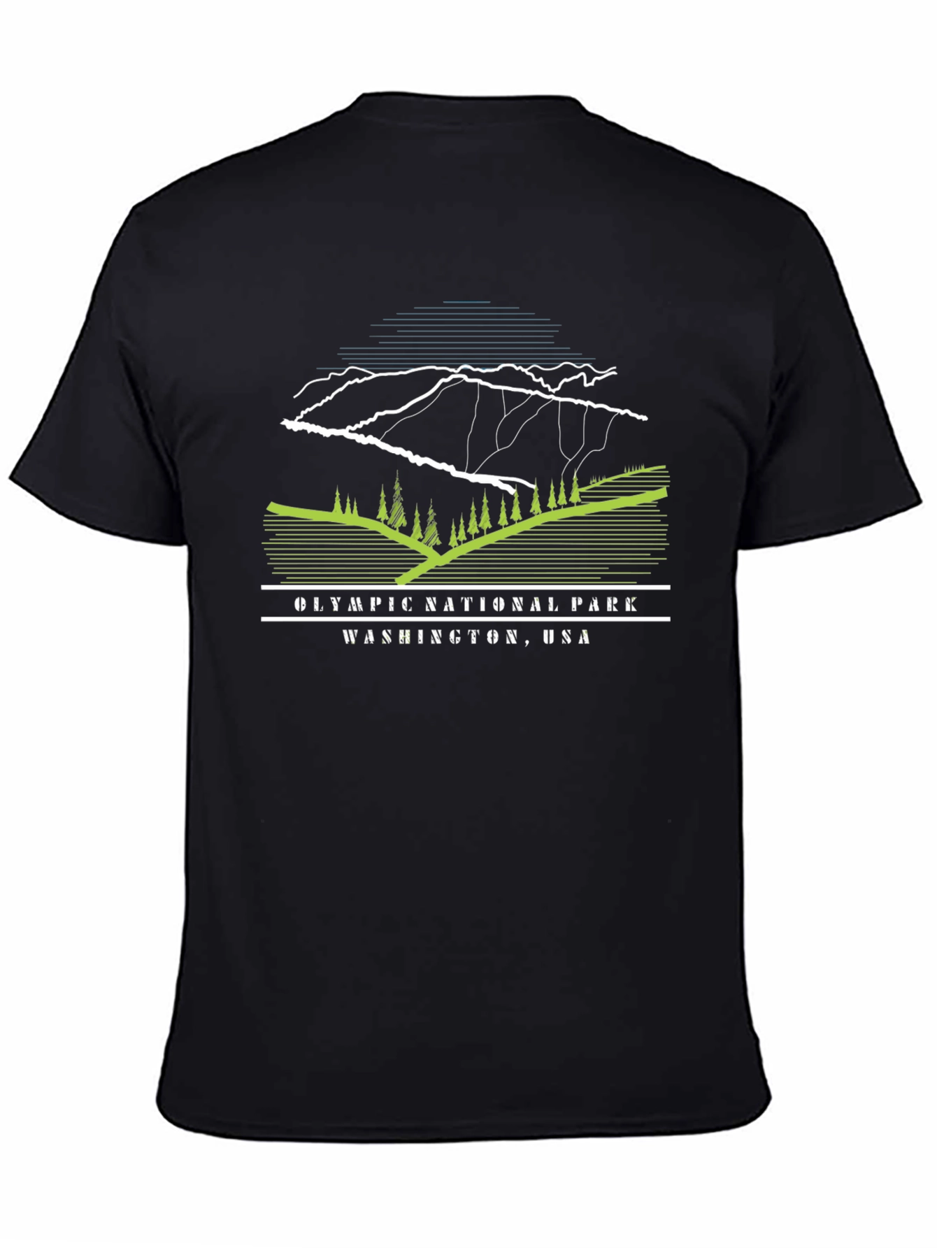 Olympic National Park Graphic Tee - Black