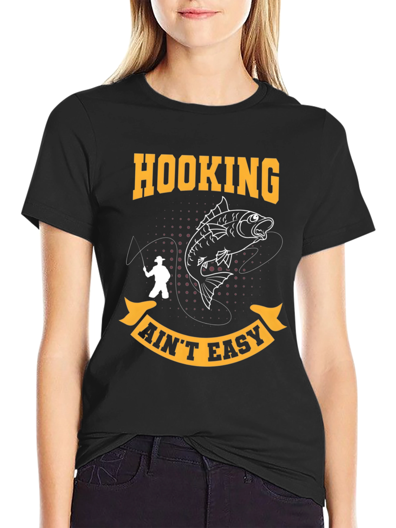 Hooking Aint Easy Fishing T-Shirt