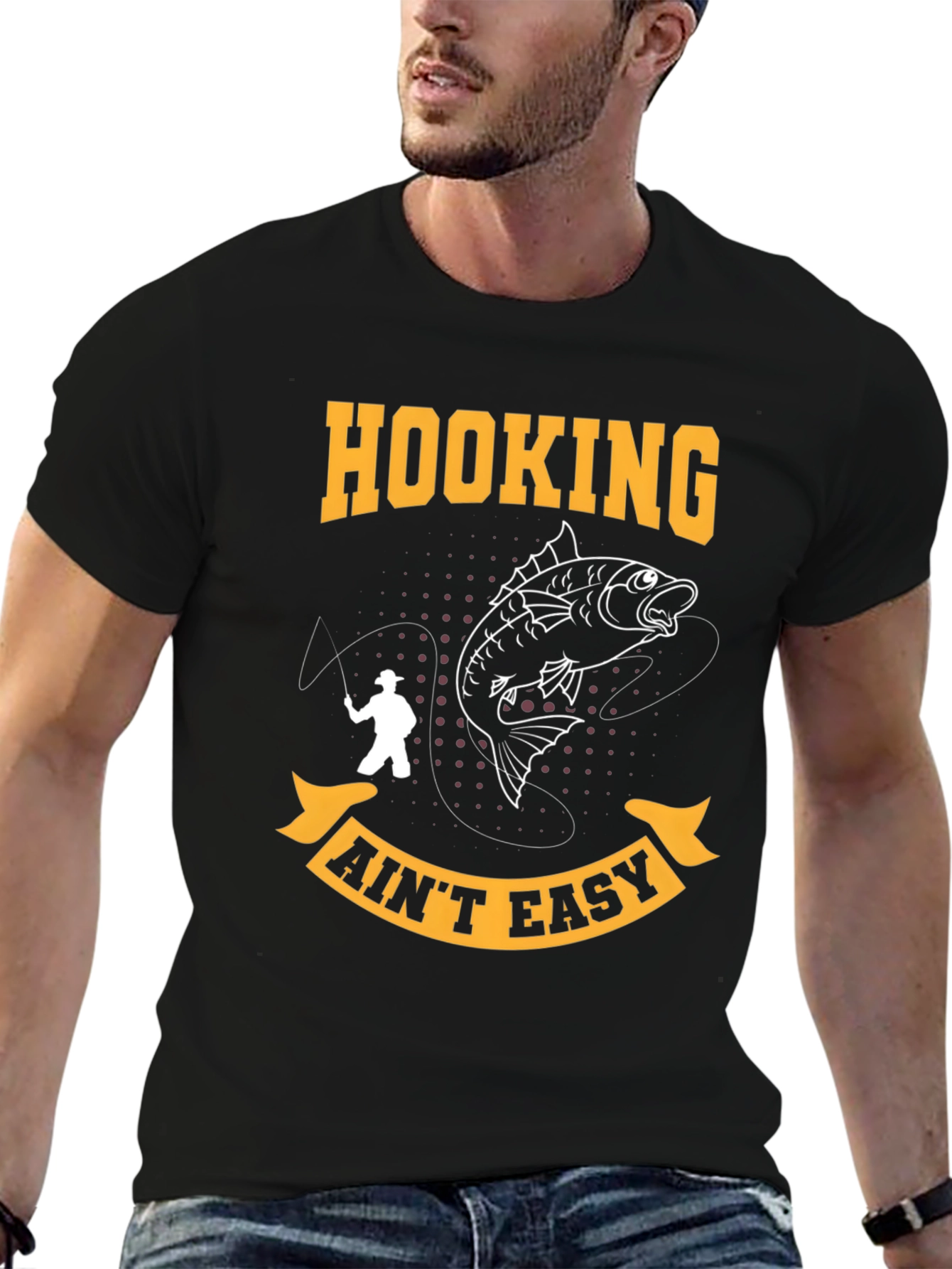 Hooking Aint Easy Fishing T-Shirt