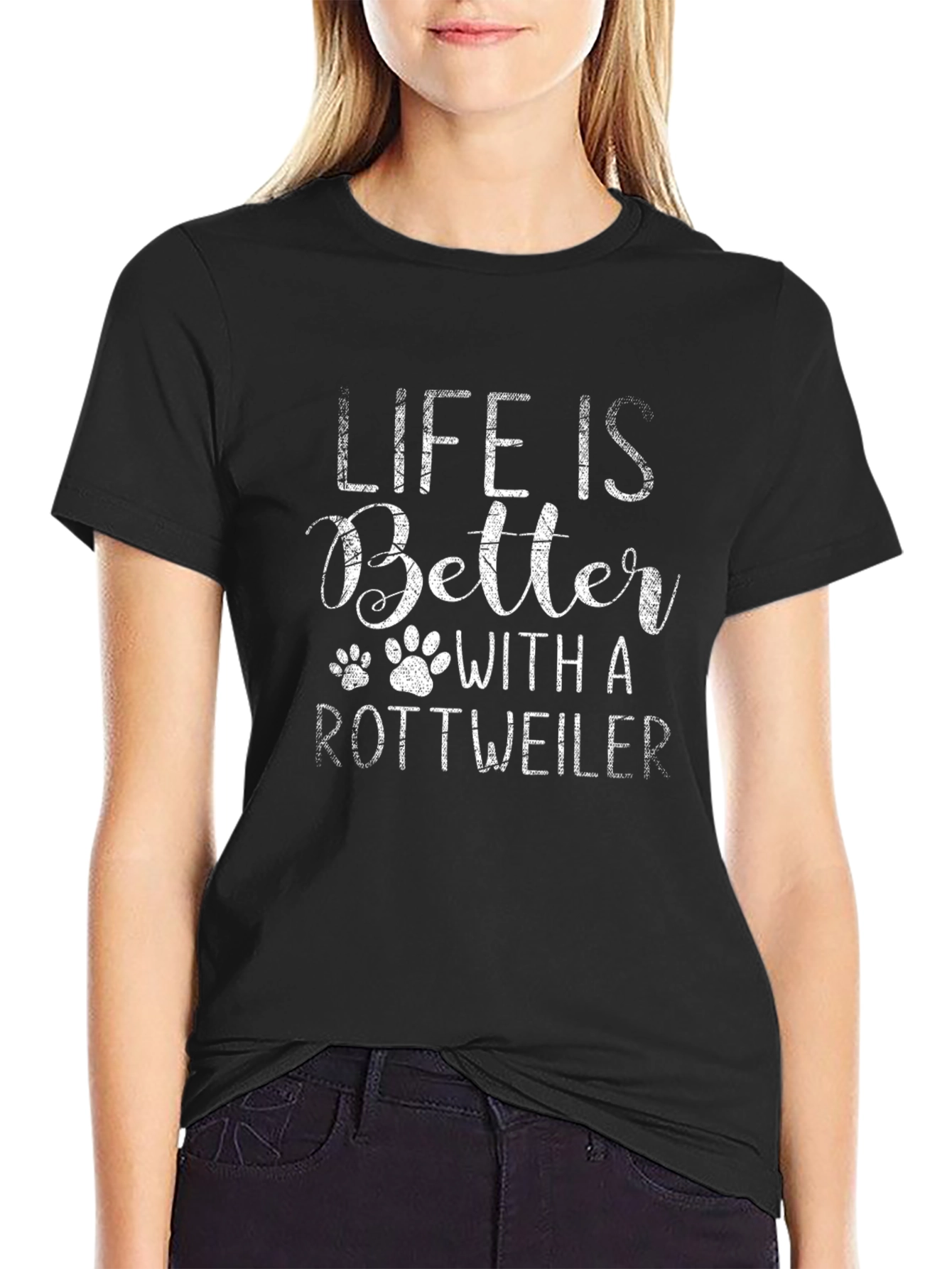 Life Is Better With A Rottweiler Graphic Tee