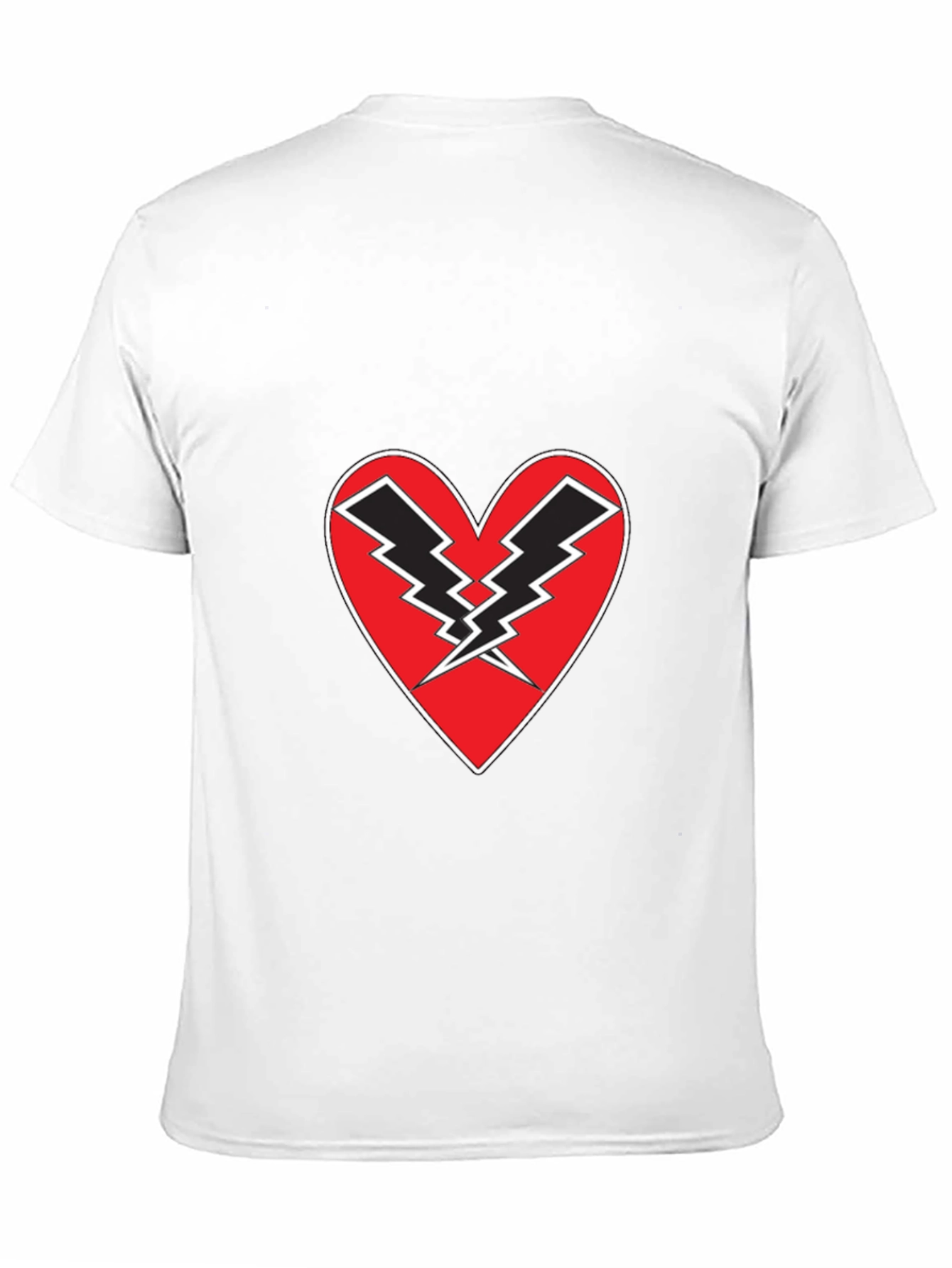 Heart Lightning Black Tee