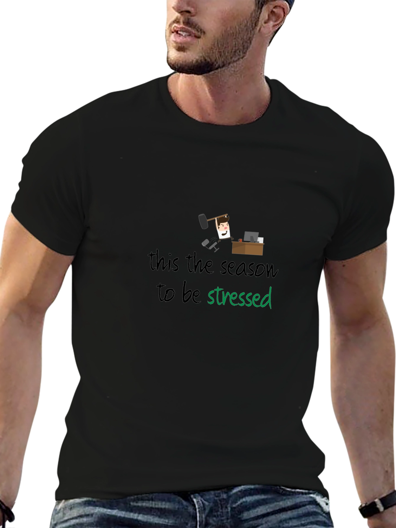 Stressed Season T-Shirt - Humorous Holiday Tee