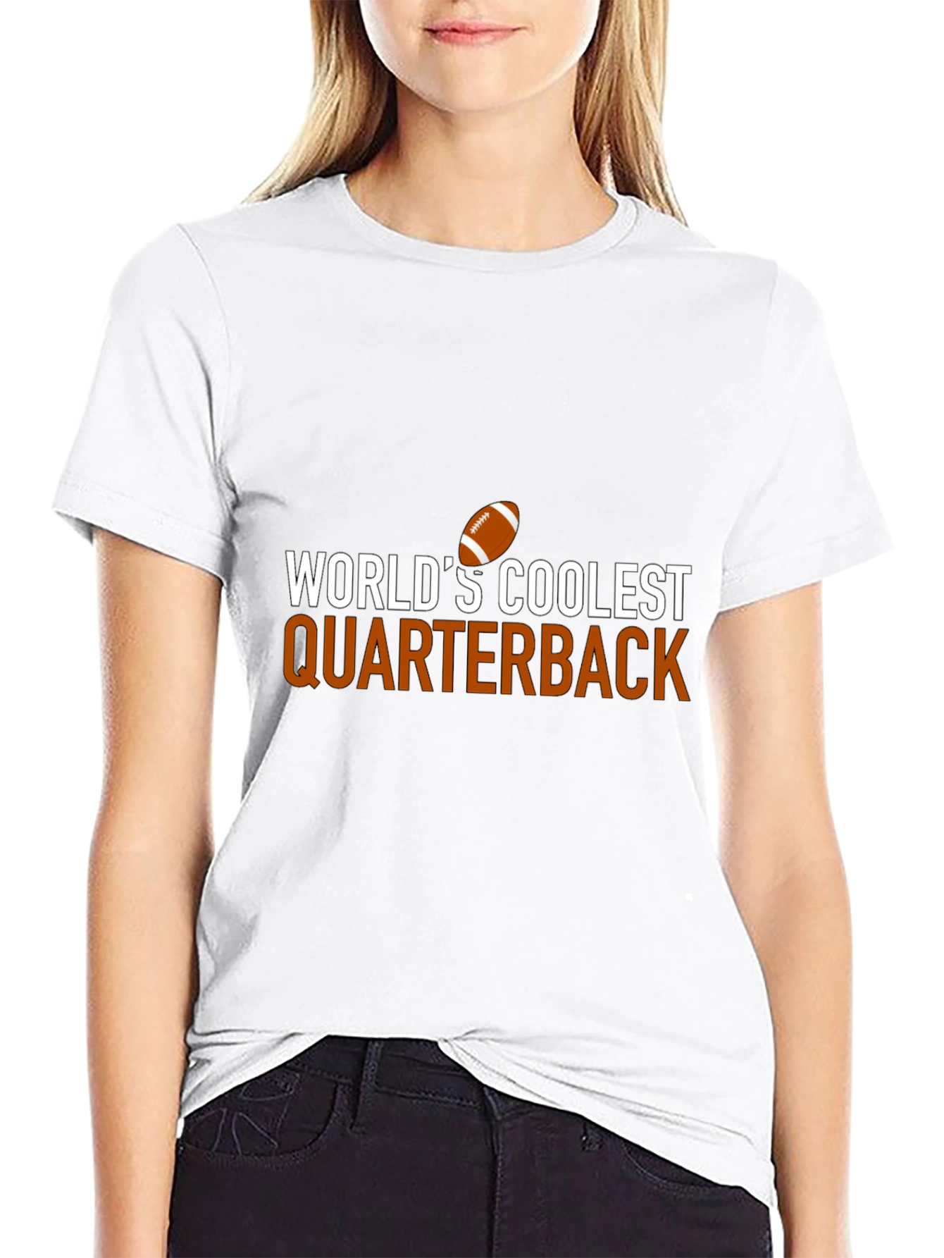 Worlds Coolest Quarterback Graphic Tee