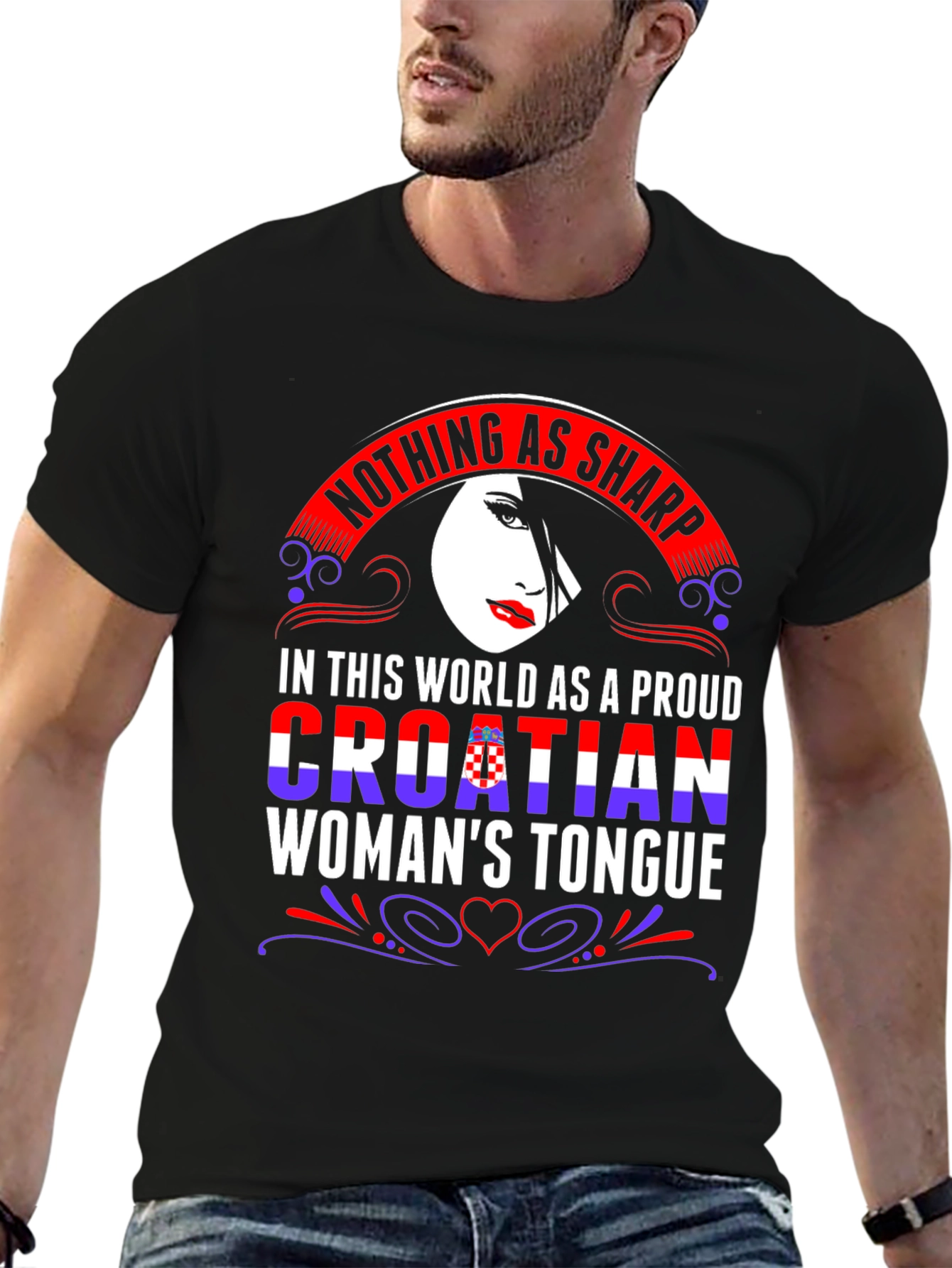 Proud Croatian Womans Tongue T-Shirt