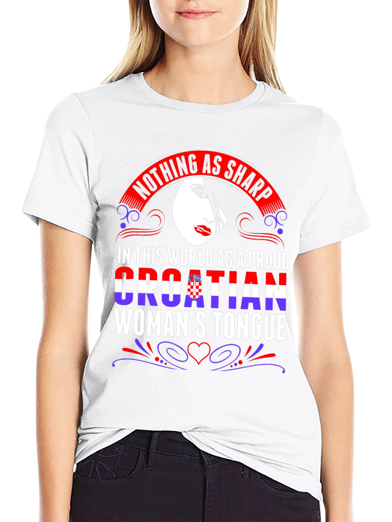 Proud Croatian Womans Tongue T-Shirt