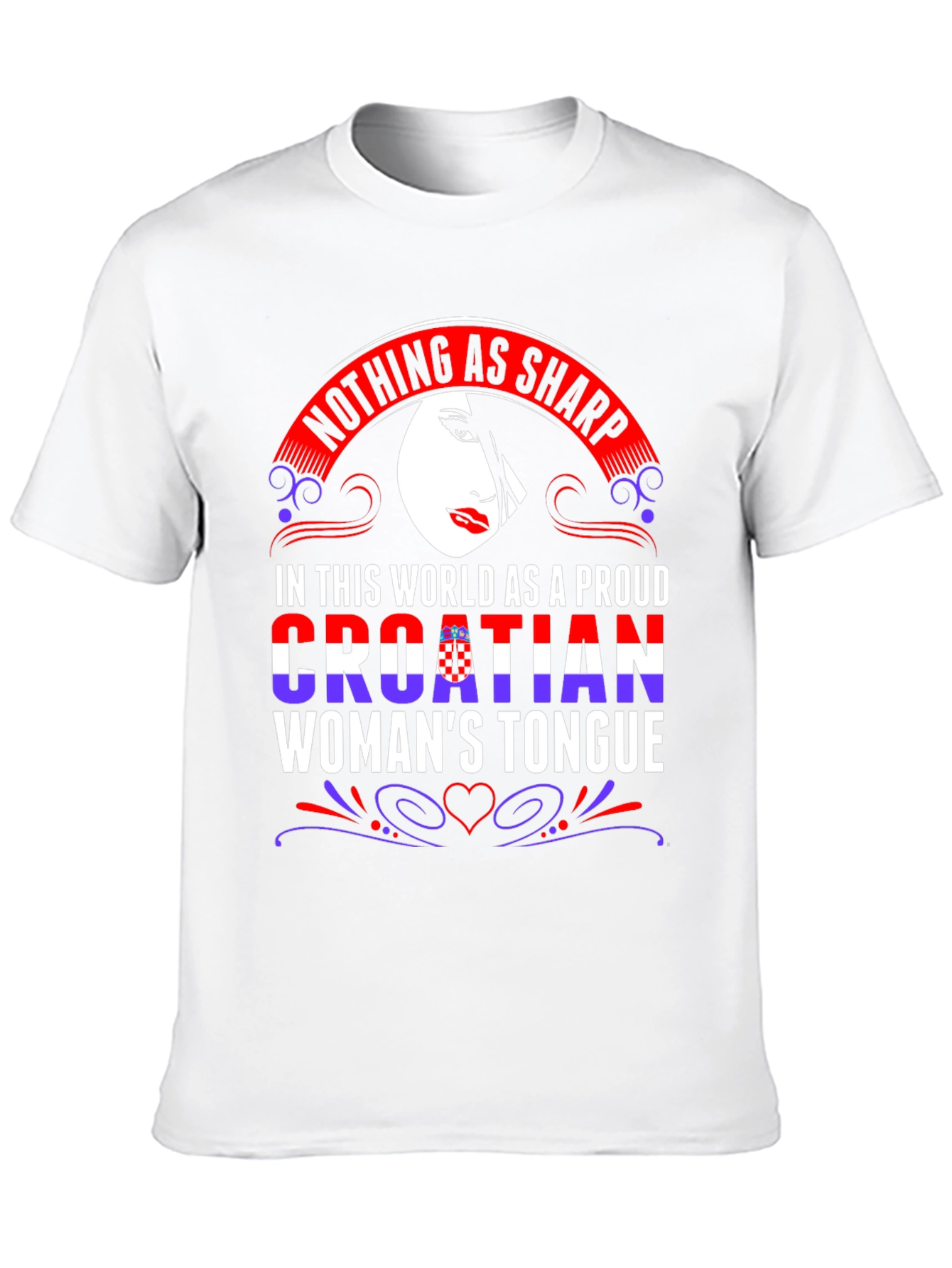 Proud Croatian Womans Tongue T-Shirt