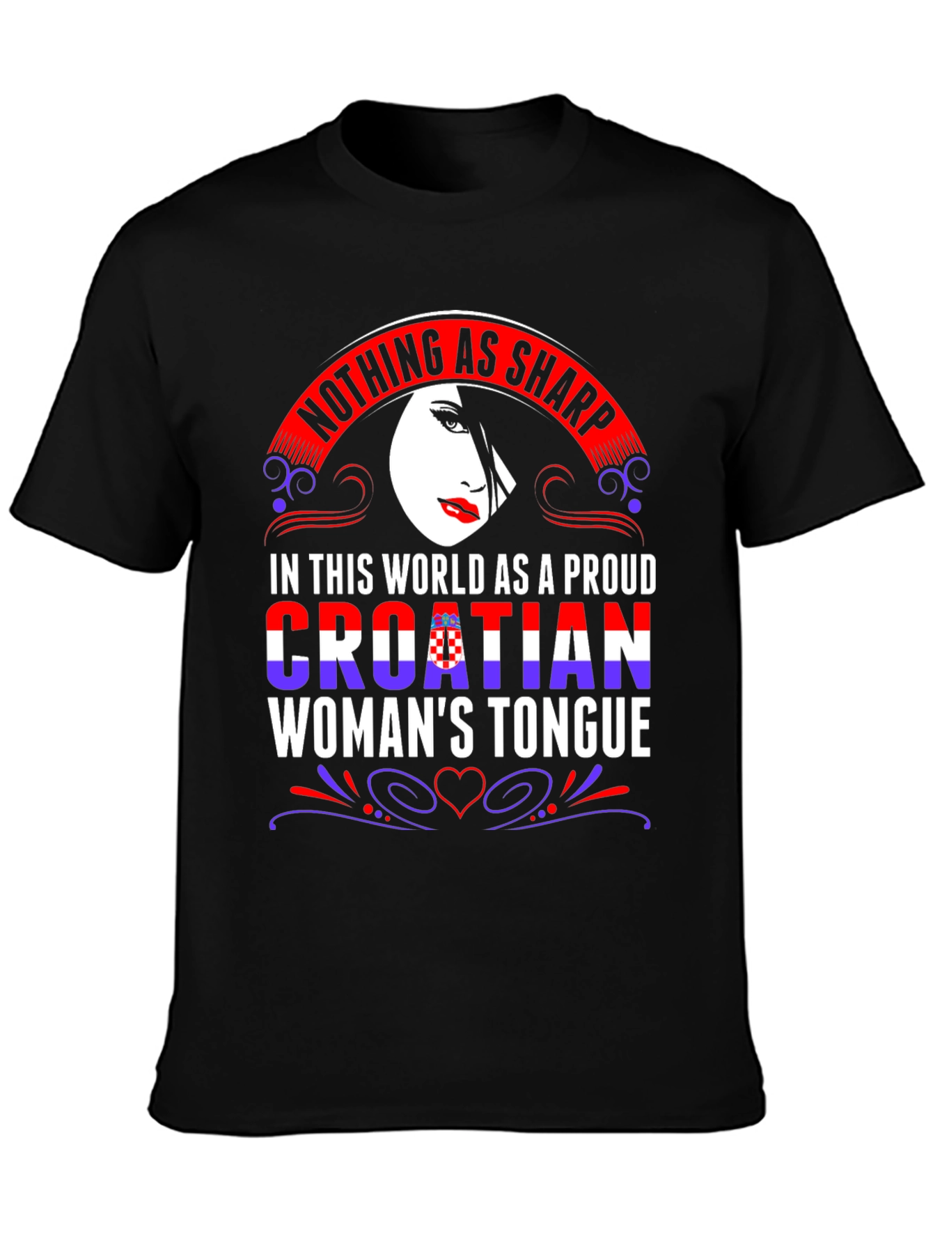 Proud Croatian Womans Tongue T-Shirt