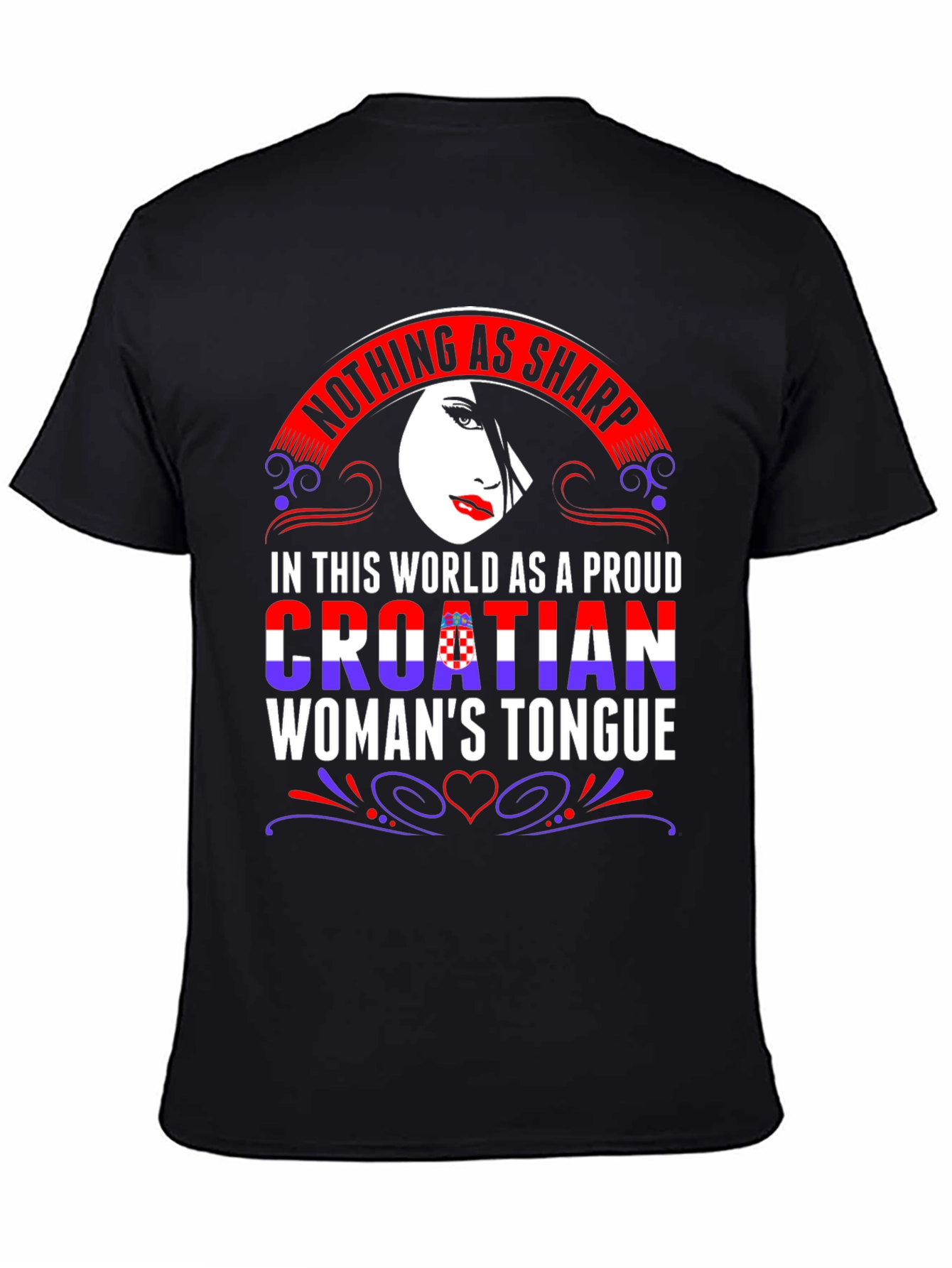 Proud Croatian Womans Tongue T-Shirt